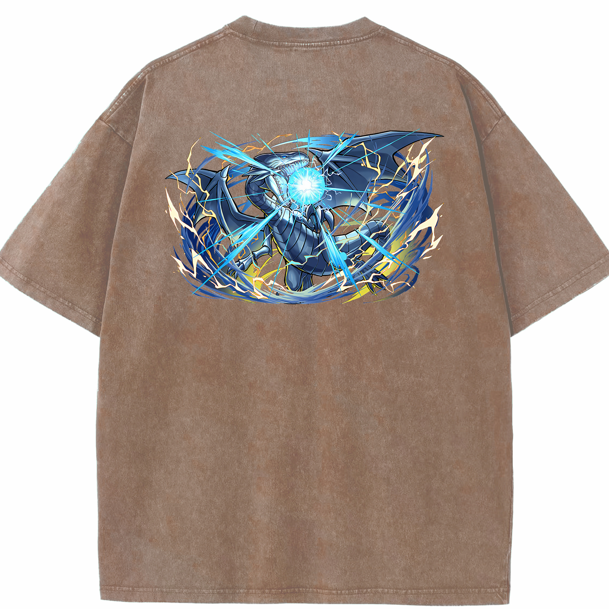 （画像用） 遊☆戯☆王 Yu-Gi-Oh! 綿100% ヴィンテージ風 半袖Tシャツ（背面プリント）
