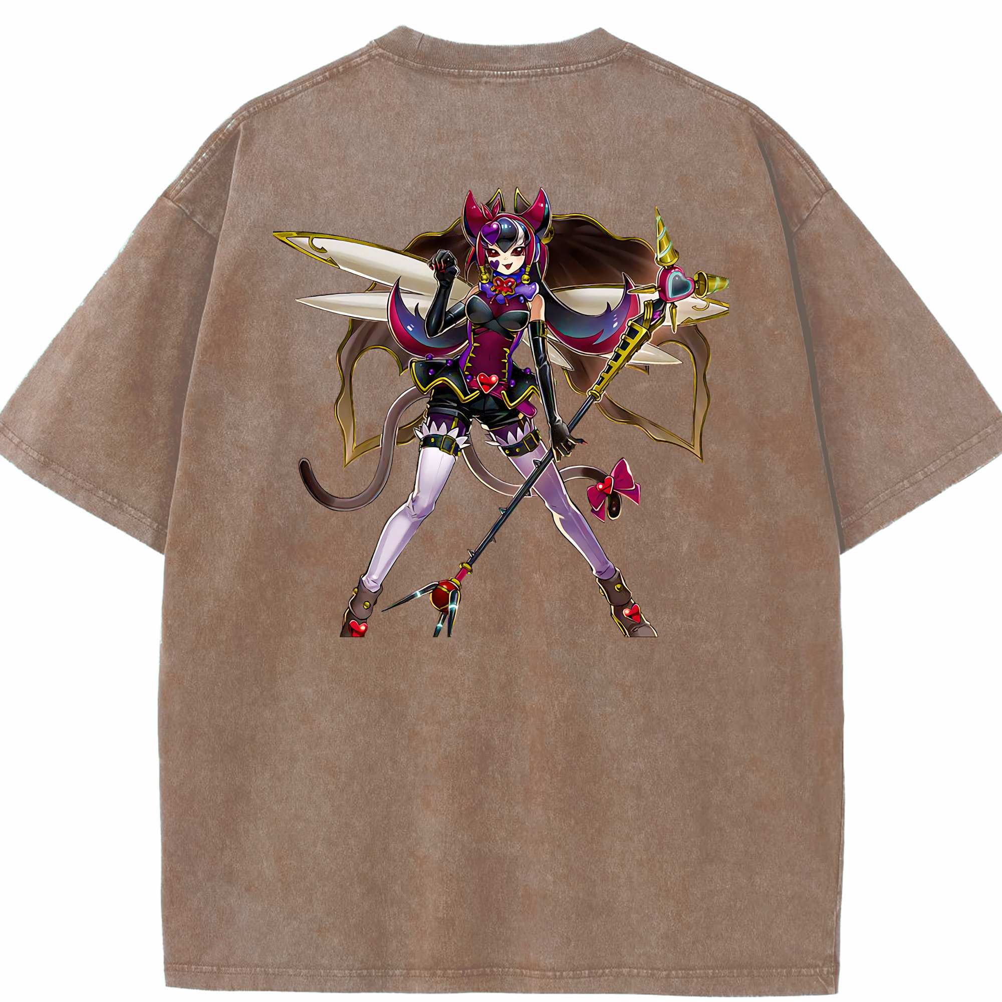 （画像用） 遊☆戯☆王 Yu-Gi-Oh! 綿100% ヴィンテージ風 半袖Tシャツ（背面プリント）
