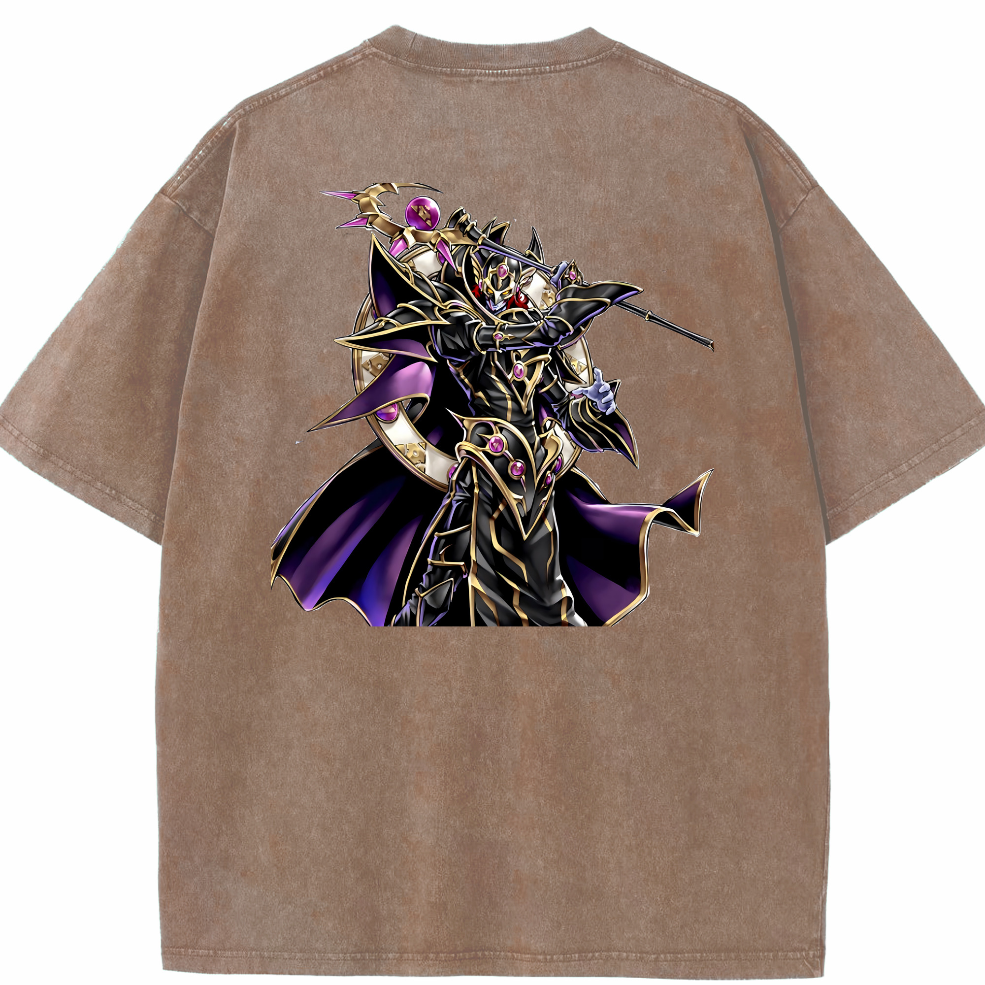 （画像用） 遊☆戯☆王 Yu-Gi-Oh! 綿100% ヴィンテージ風 半袖Tシャツ（背面プリント）