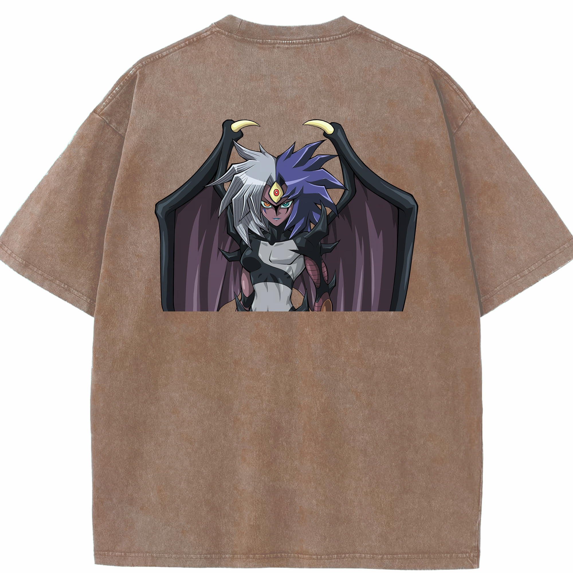（画像用） 遊☆戯☆王 Yu-Gi-Oh! 綿100% ヴィンテージ風 半袖Tシャツ（背面プリント）