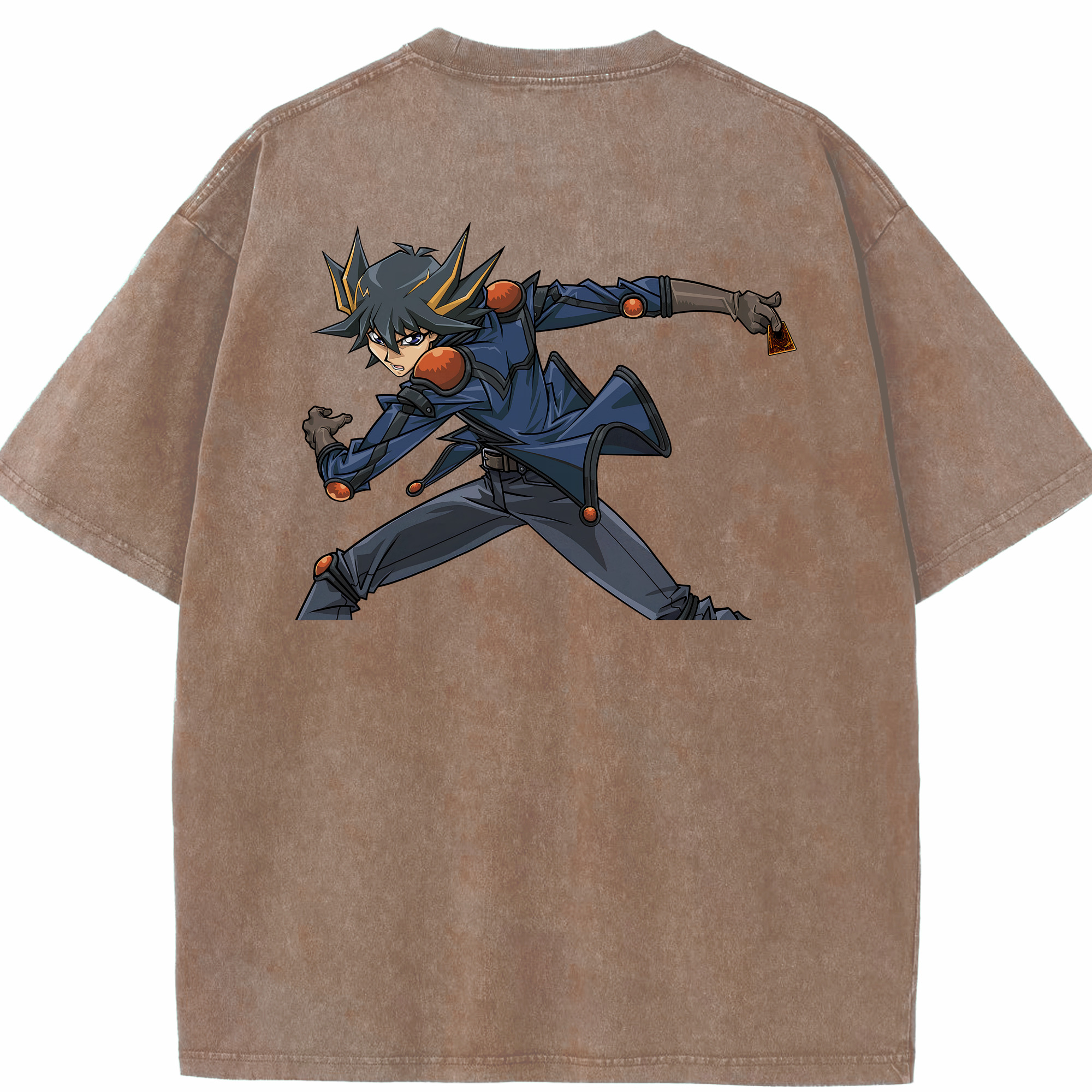 （画像用） 遊☆戯☆王 Yu-Gi-Oh! 綿100% ヴィンテージ風 半袖Tシャツ（背面プリント）