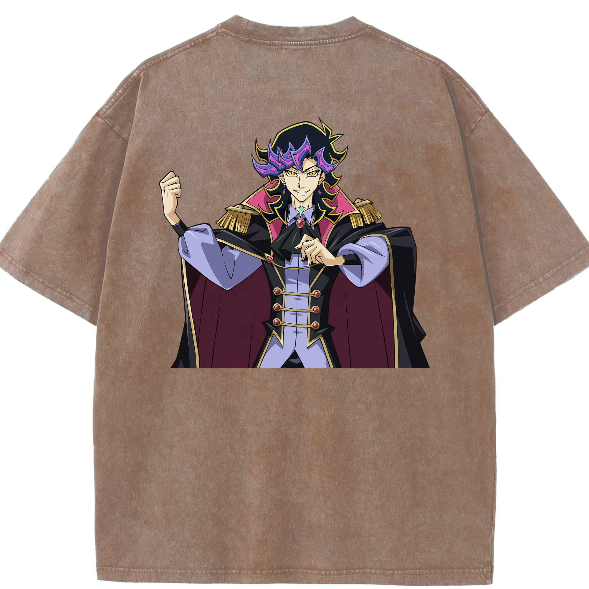 （画像用） 遊☆戯☆王 Yu-Gi-Oh! 綿100% ヴィンテージ風 半袖Tシャツ（背面プリント）