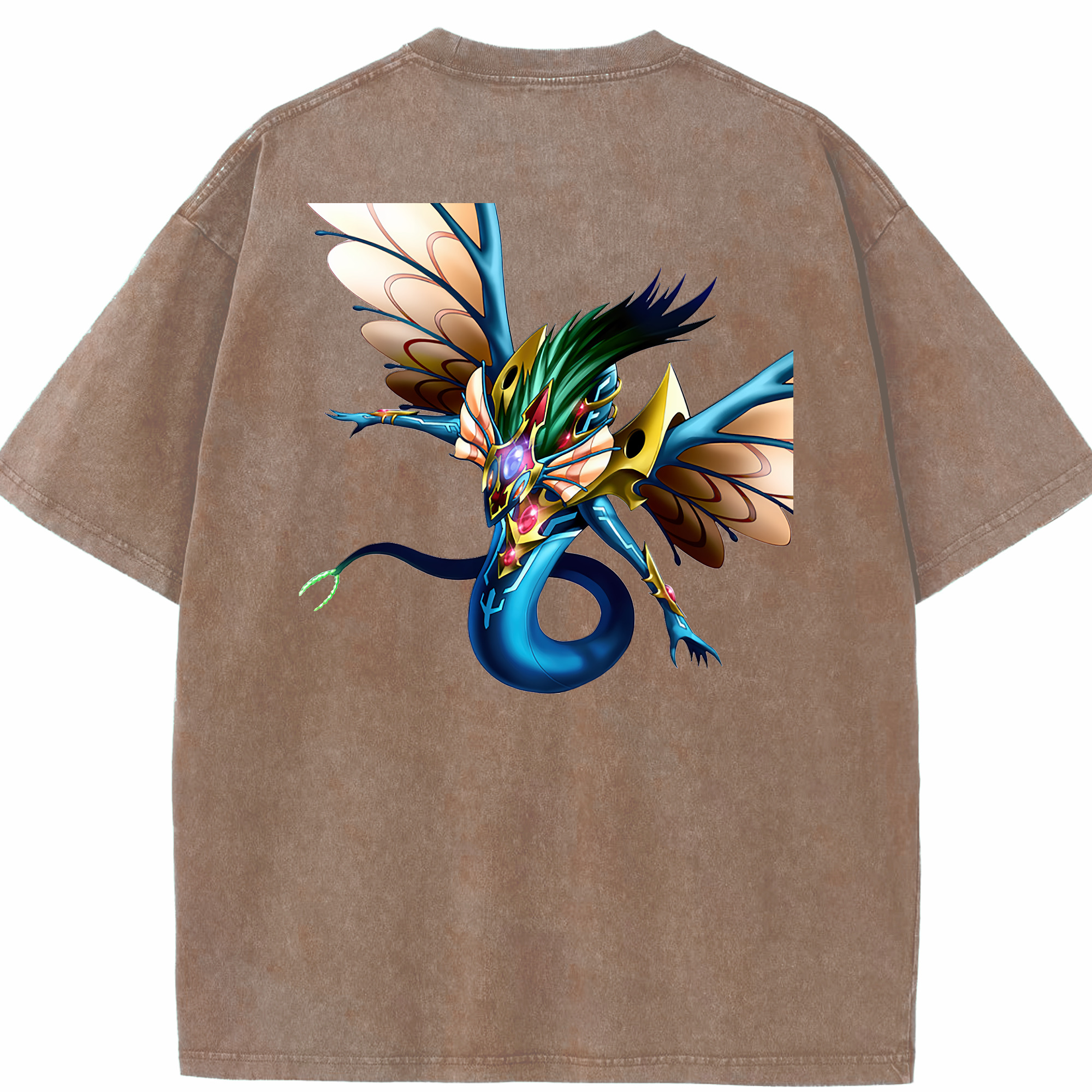 （画像用） 遊☆戯☆王 Yu-Gi-Oh! 綿100% ヴィンテージ風 半袖Tシャツ（背面プリント）
