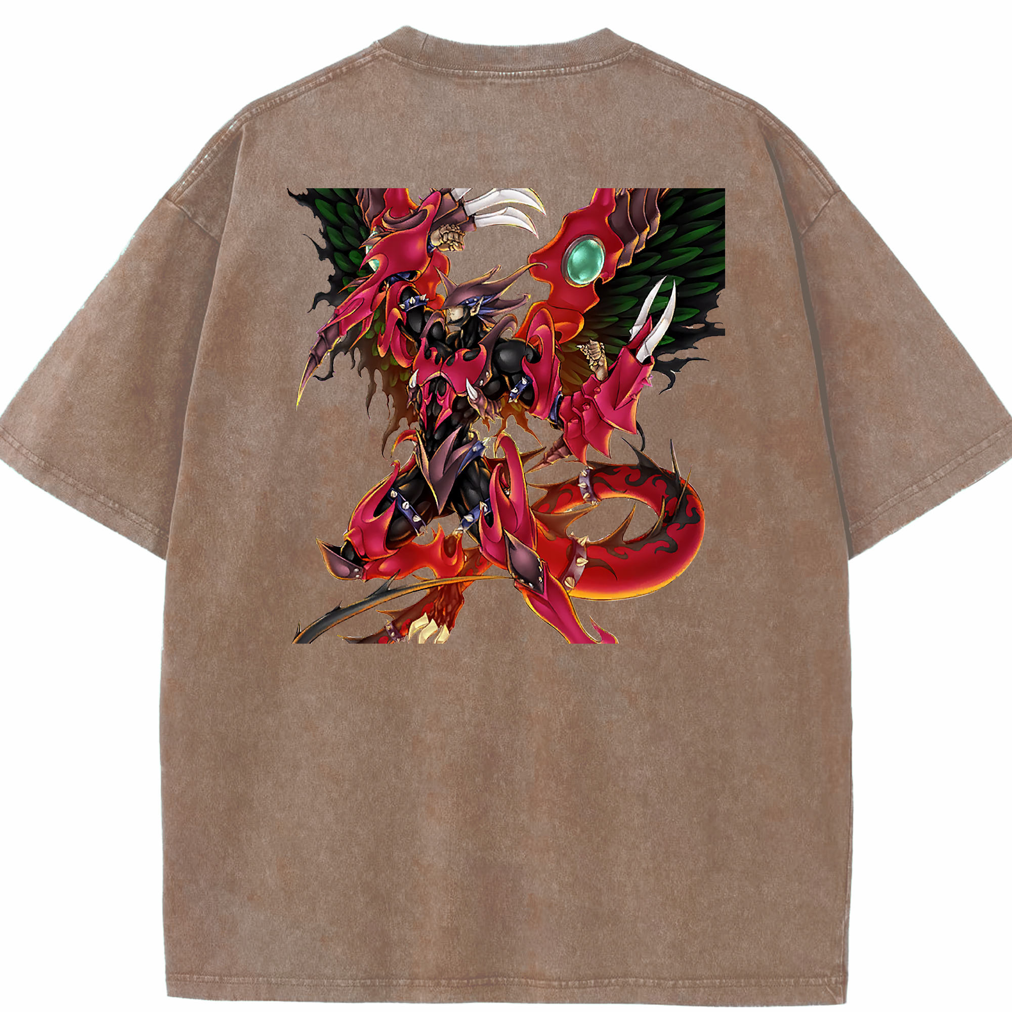 （画像用） 遊☆戯☆王 Yu-Gi-Oh! 綿100% ヴィンテージ風 半袖Tシャツ（背面プリント）