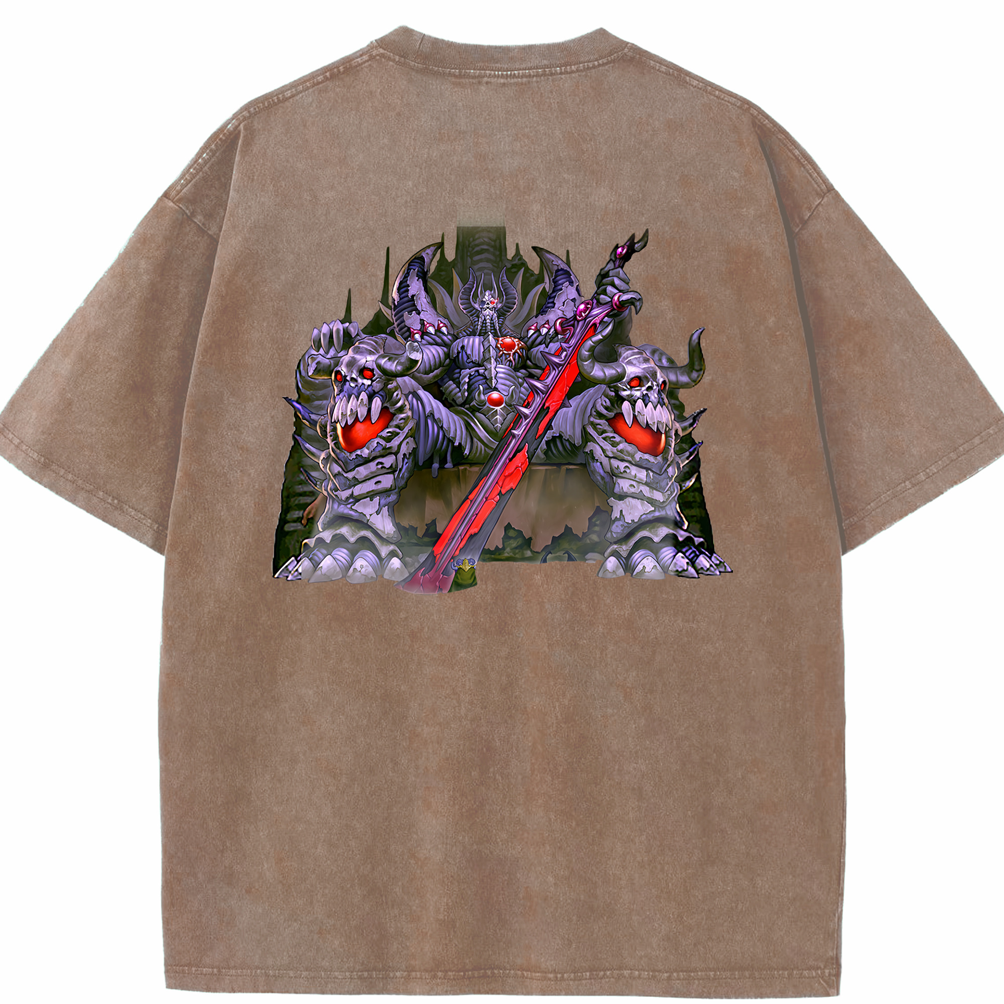 （画像用） 遊☆戯☆王 Yu-Gi-Oh! 綿100% ヴィンテージ風 半袖Tシャツ（背面プリント）