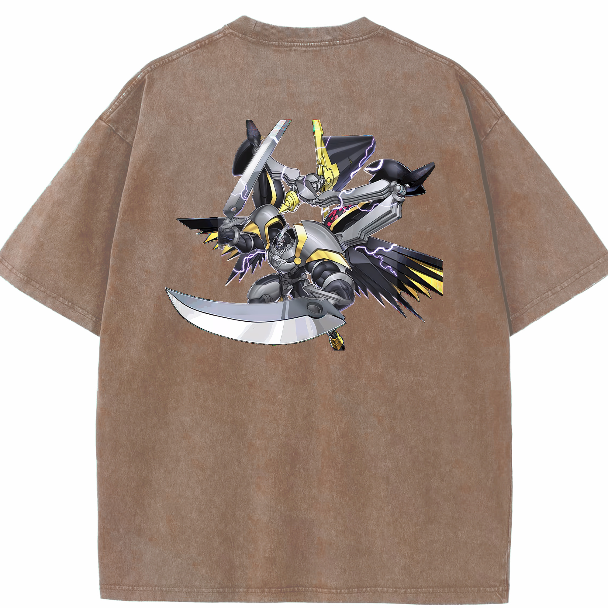 （画像用） 遊☆戯☆王 Yu-Gi-Oh! 綿100% ヴィンテージ風 半袖Tシャツ（背面プリント）