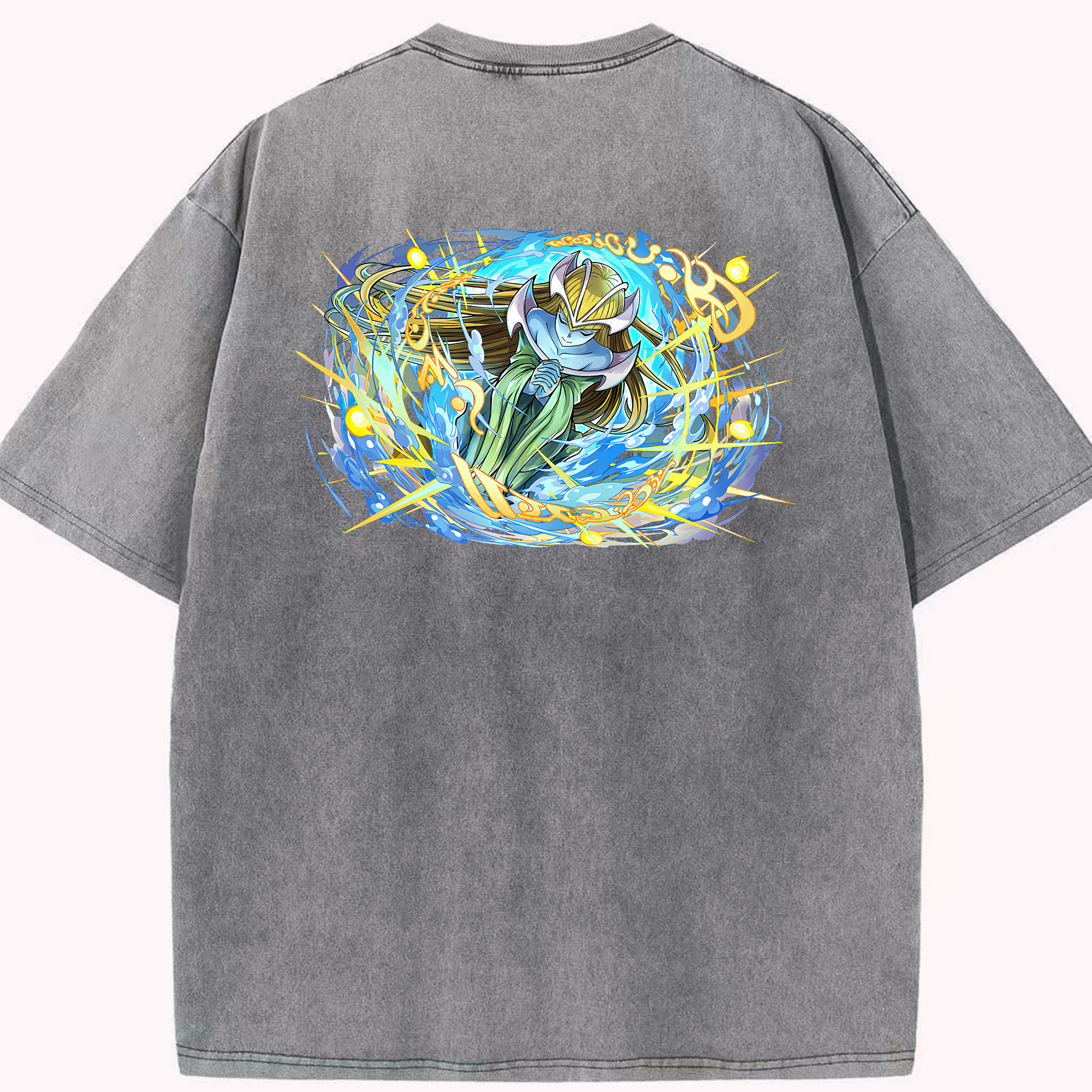 （画像用） 遊☆戯☆王 Yu-Gi-Oh! 綿100% ヴィンテージ風 半袖Tシャツ（背面プリント）