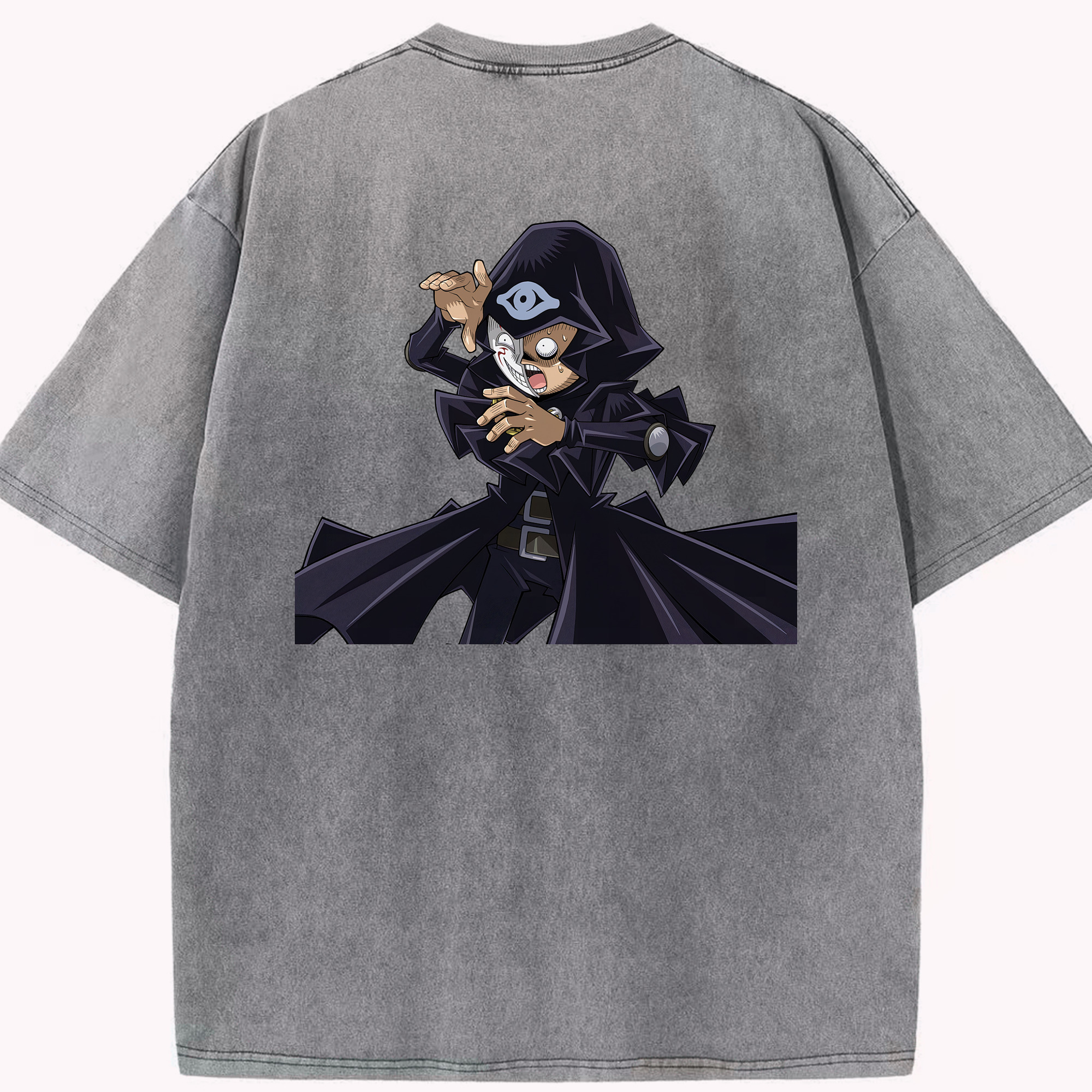 （画像用） 遊☆戯☆王 Yu-Gi-Oh! 綿100% ヴィンテージ風 半袖Tシャツ（背面プリント）
