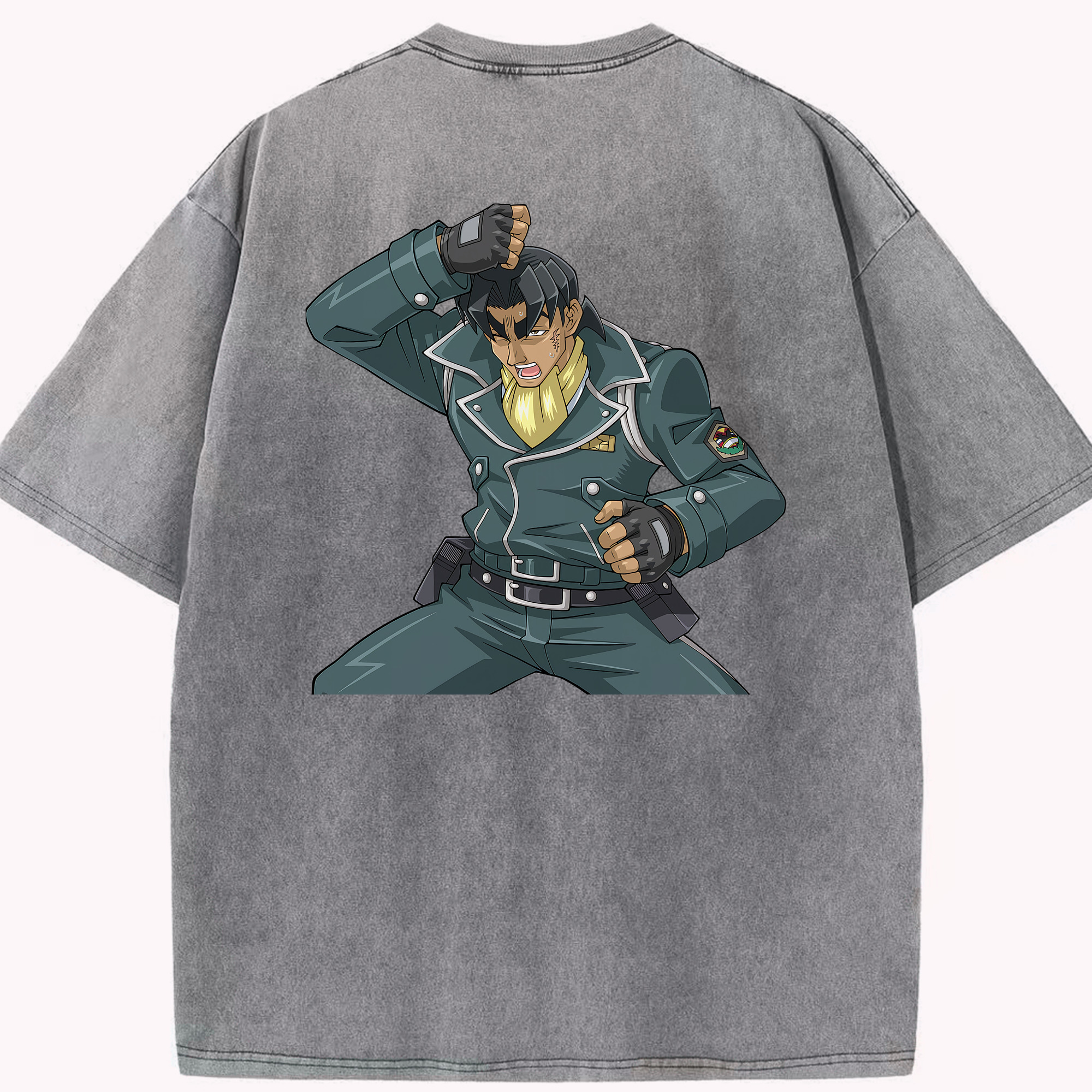 （画像用） 遊☆戯☆王 Yu-Gi-Oh! 綿100% ヴィンテージ風 半袖Tシャツ（背面プリント）
