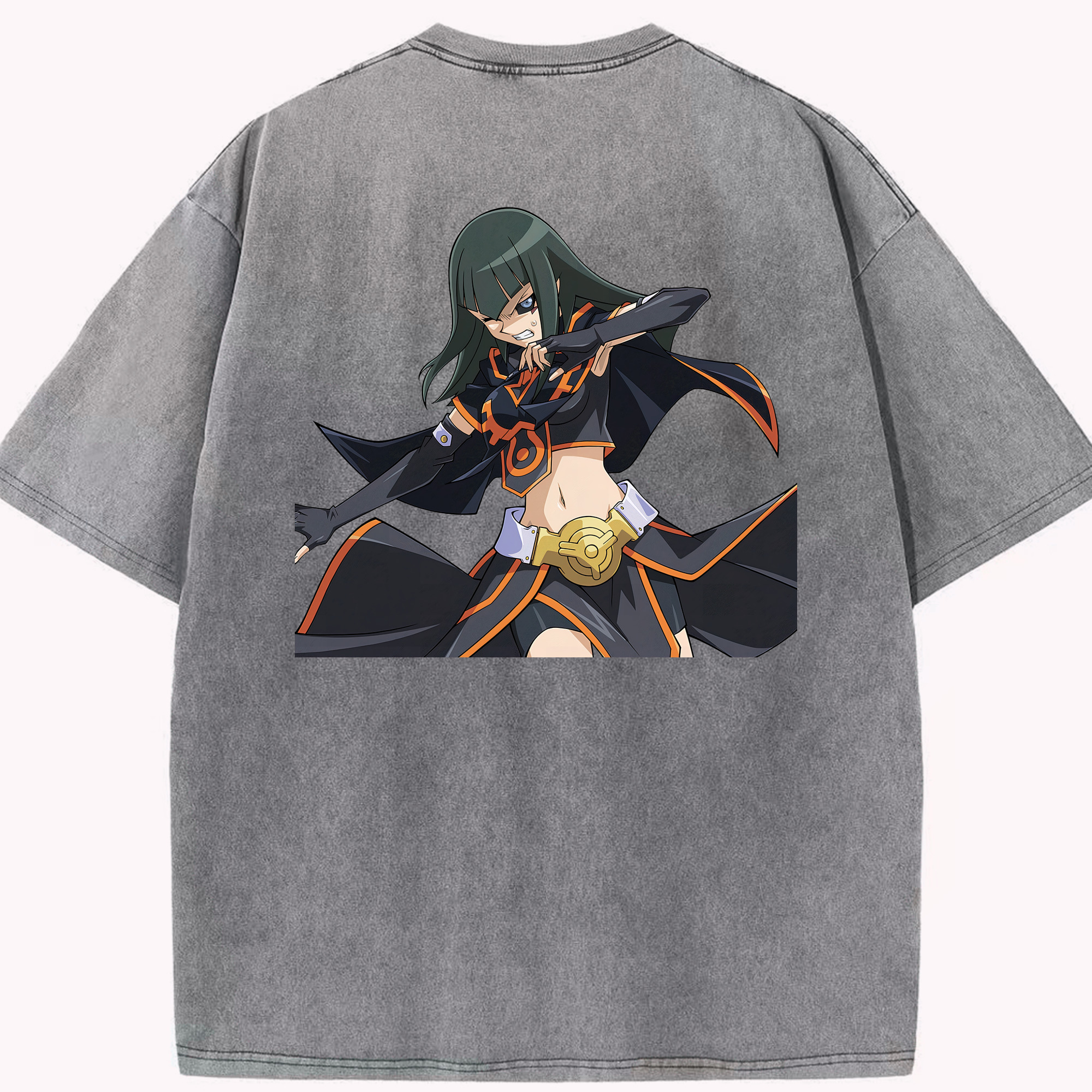 （画像用） 遊☆戯☆王 Yu-Gi-Oh! 綿100% ヴィンテージ風 半袖Tシャツ（背面プリント）