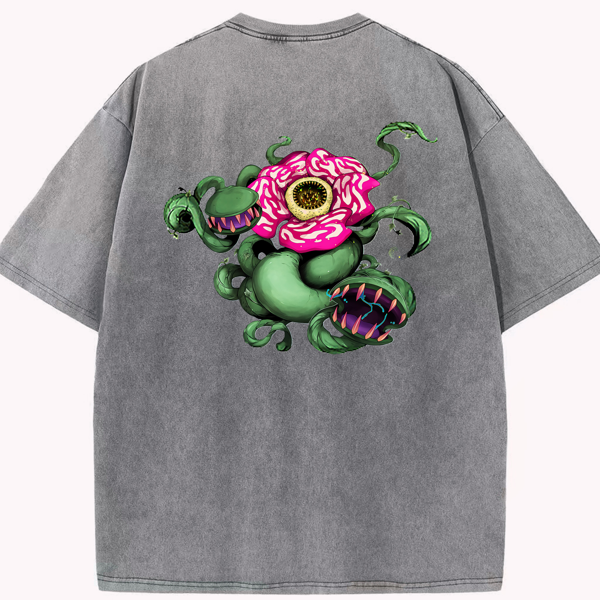 （画像用） 遊☆戯☆王 Yu-Gi-Oh! 綿100% ヴィンテージ風 半袖Tシャツ（背面プリント）