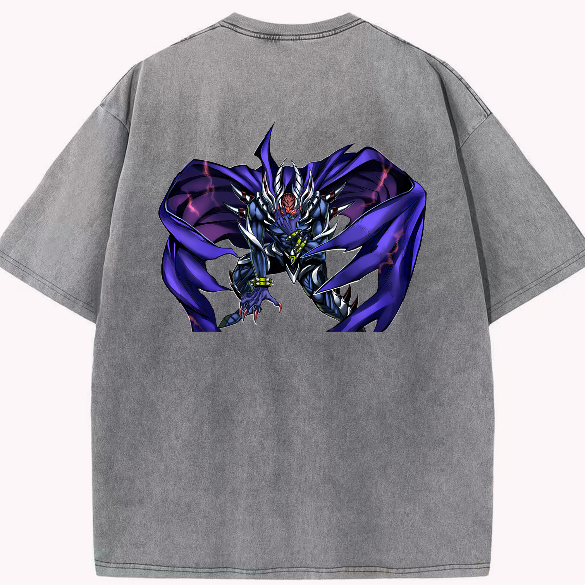 （画像用） 遊☆戯☆王 Yu-Gi-Oh! 綿100% ヴィンテージ風 半袖Tシャツ（背面プリント）