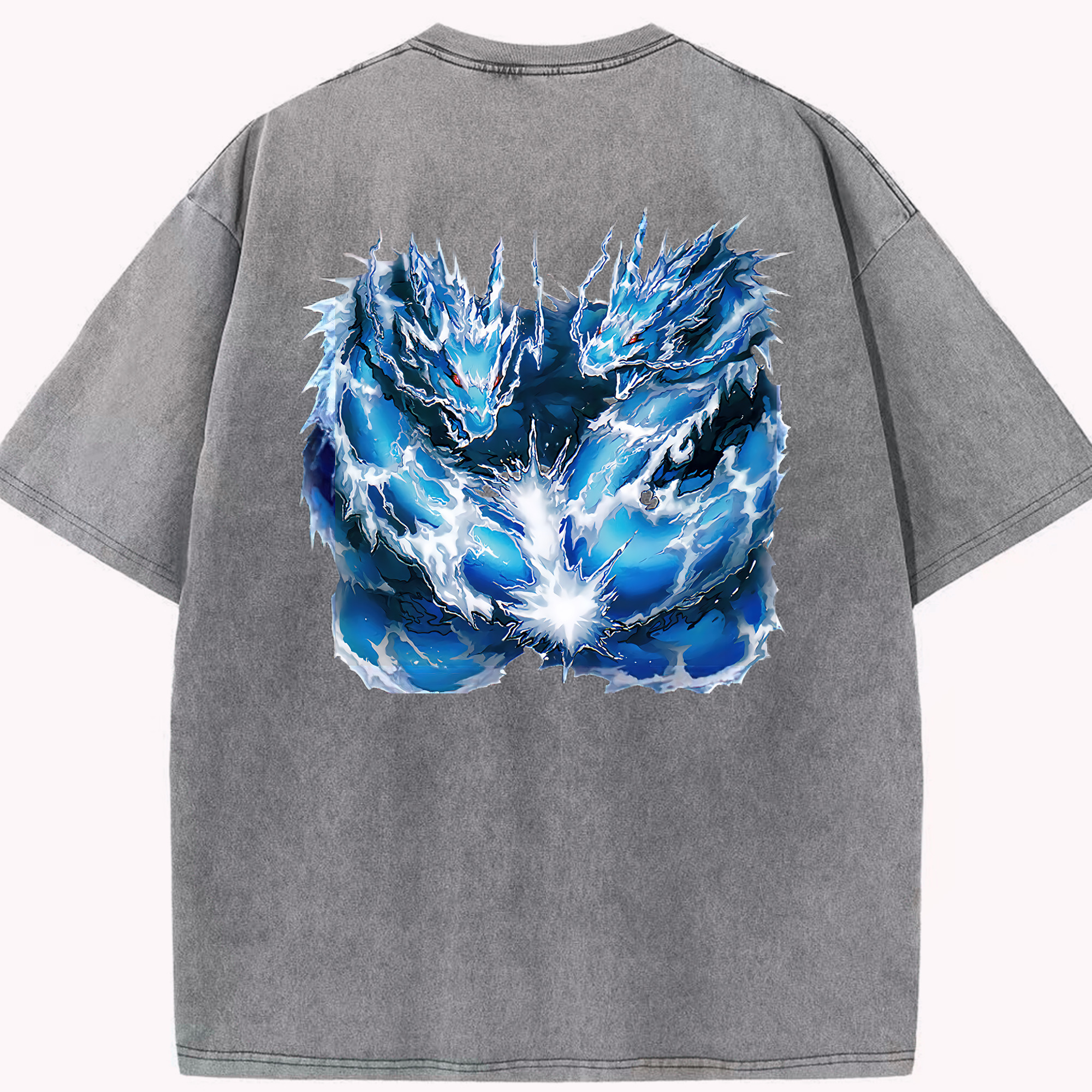 （画像用） 遊☆戯☆王 Yu-Gi-Oh! 綿100% ヴィンテージ風 半袖Tシャツ（背面プリント）