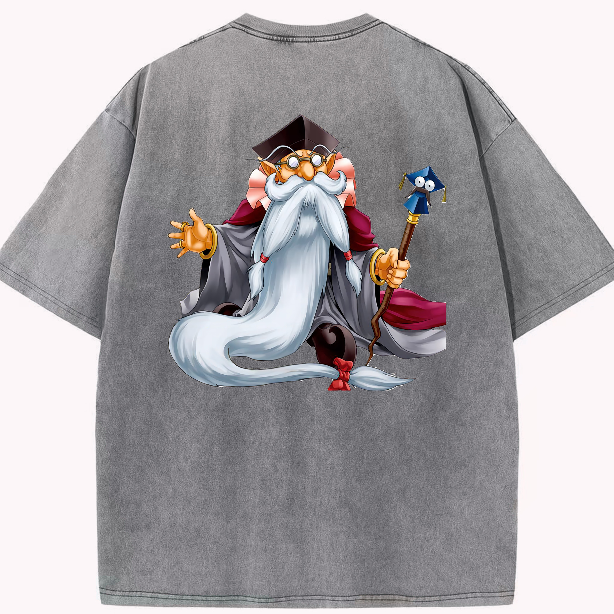 （画像用） 遊☆戯☆王 Yu-Gi-Oh! 綿100% ヴィンテージ風 半袖Tシャツ（背面プリント）