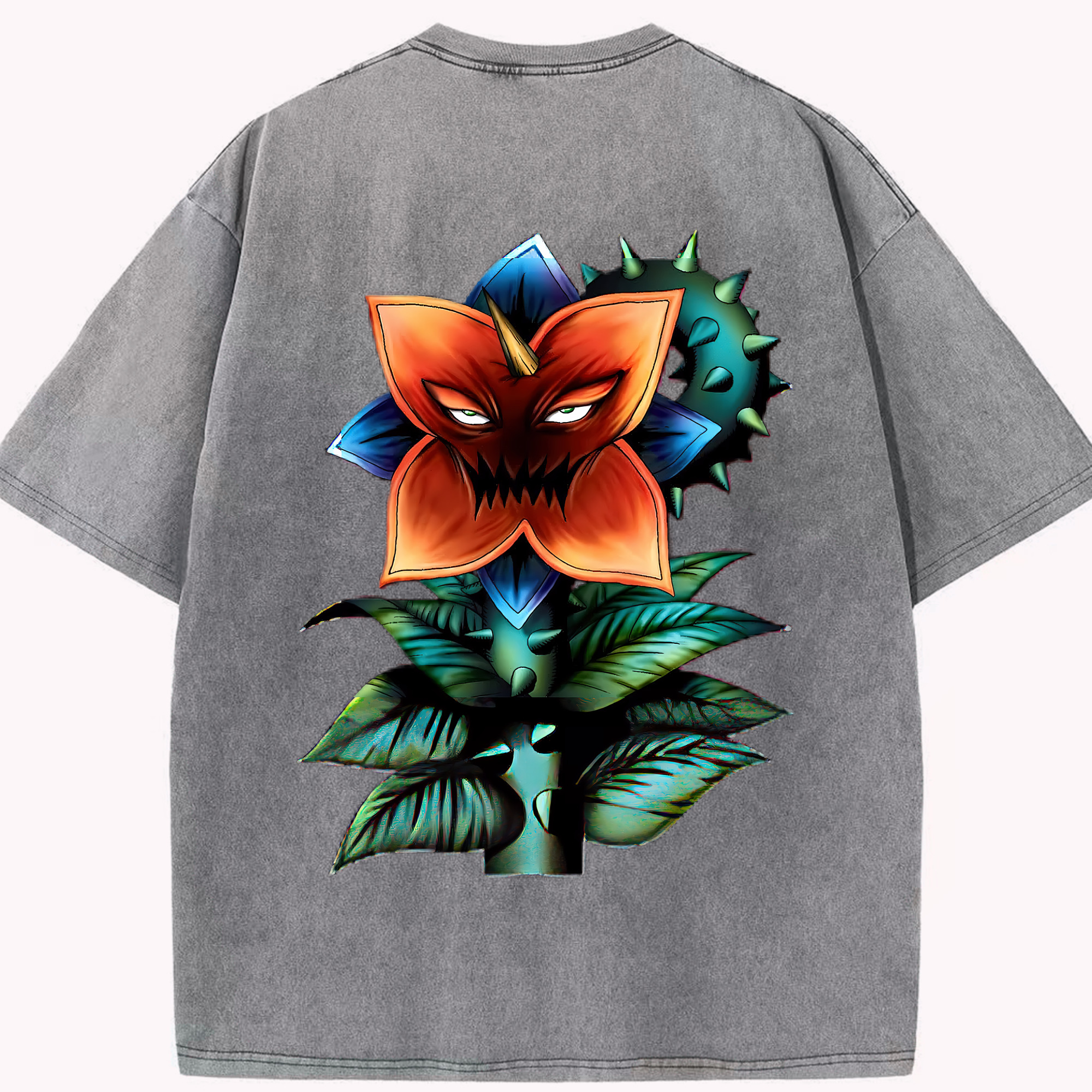 （画像用） 遊☆戯☆王 Yu-Gi-Oh! 綿100% ヴィンテージ風 半袖Tシャツ（背面プリント）