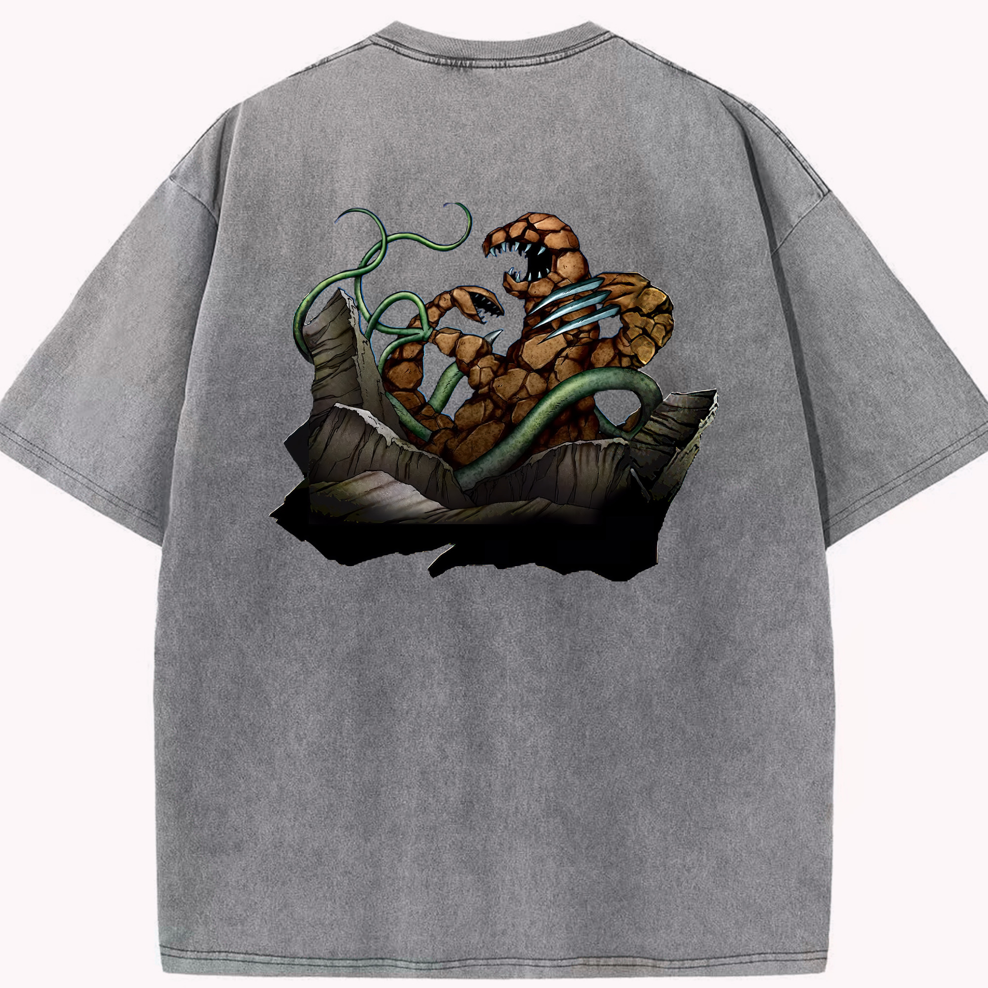 （画像用） 遊☆戯☆王 Yu-Gi-Oh! 綿100% ヴィンテージ風 半袖Tシャツ（背面プリント）