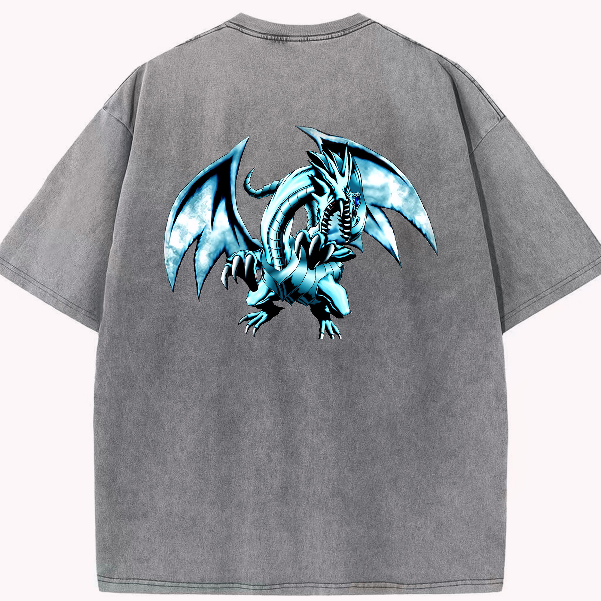 （画像用） 遊☆戯☆王 Yu-Gi-Oh! 綿100% ヴィンテージ風 半袖Tシャツ（背面プリント）