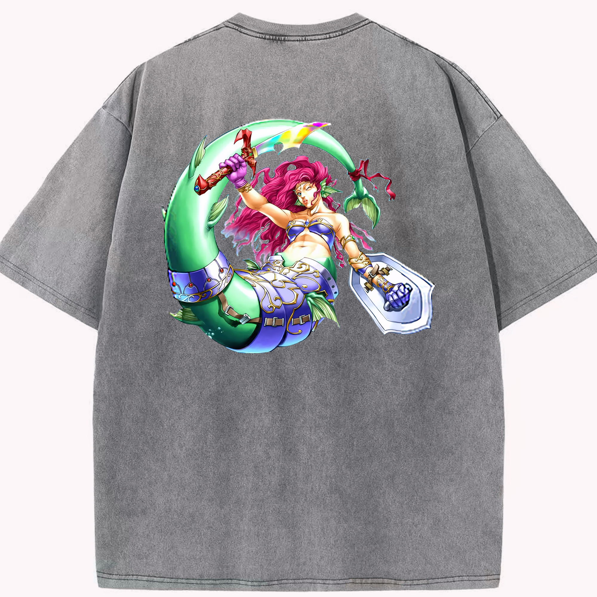 （画像用） 遊☆戯☆王 Yu-Gi-Oh! 綿100% ヴィンテージ風 半袖Tシャツ（背面プリント）