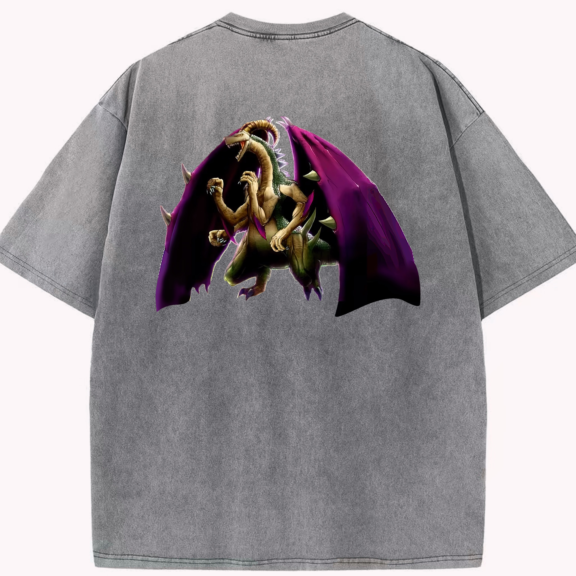 （画像用） 遊☆戯☆王 Yu-Gi-Oh! 綿100% ヴィンテージ風 半袖Tシャツ（背面プリント）
