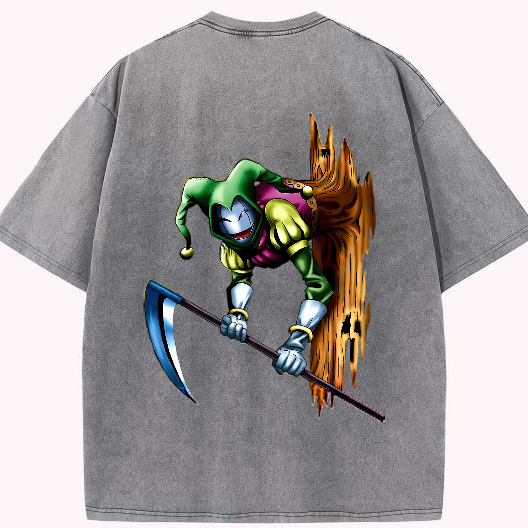 （画像用） 遊☆戯☆王 Yu-Gi-Oh! 綿100% ヴィンテージ風 半袖Tシャツ（背面プリント）