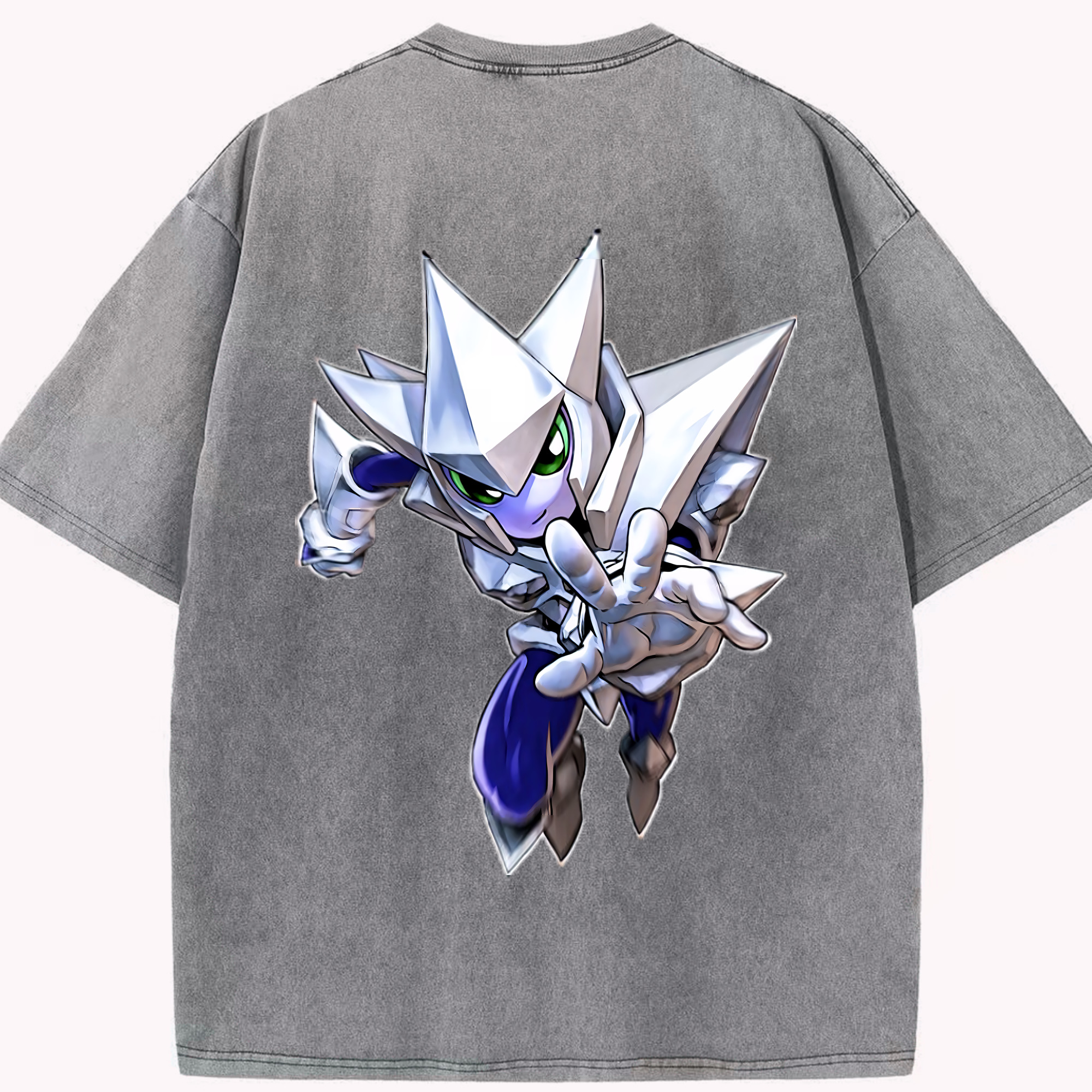 （画像用） 遊☆戯☆王 Yu-Gi-Oh! 綿100% ヴィンテージ風 半袖Tシャツ（背面プリント）
