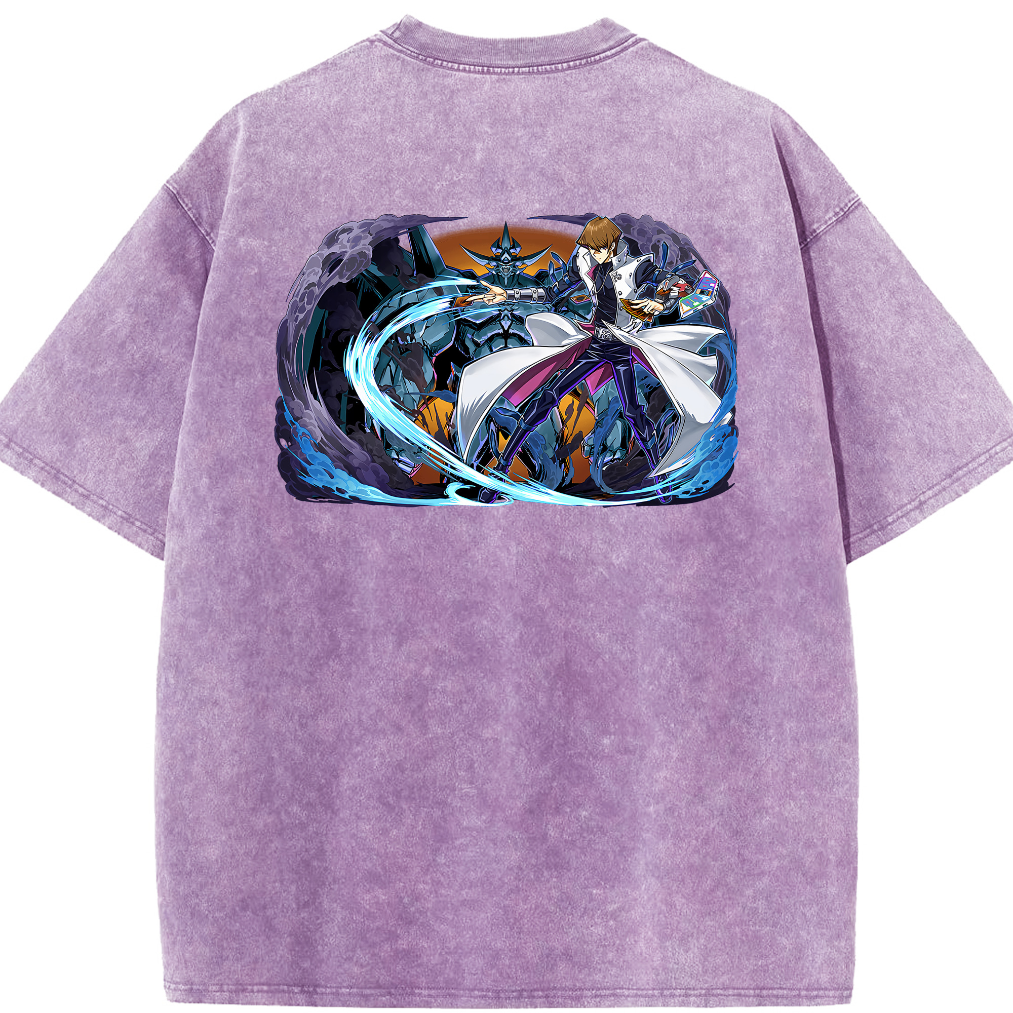 （画像用） 遊☆戯☆王 Yu-Gi-Oh! 綿100% ヴィンテージ風 半袖Tシャツ（背面プリント）