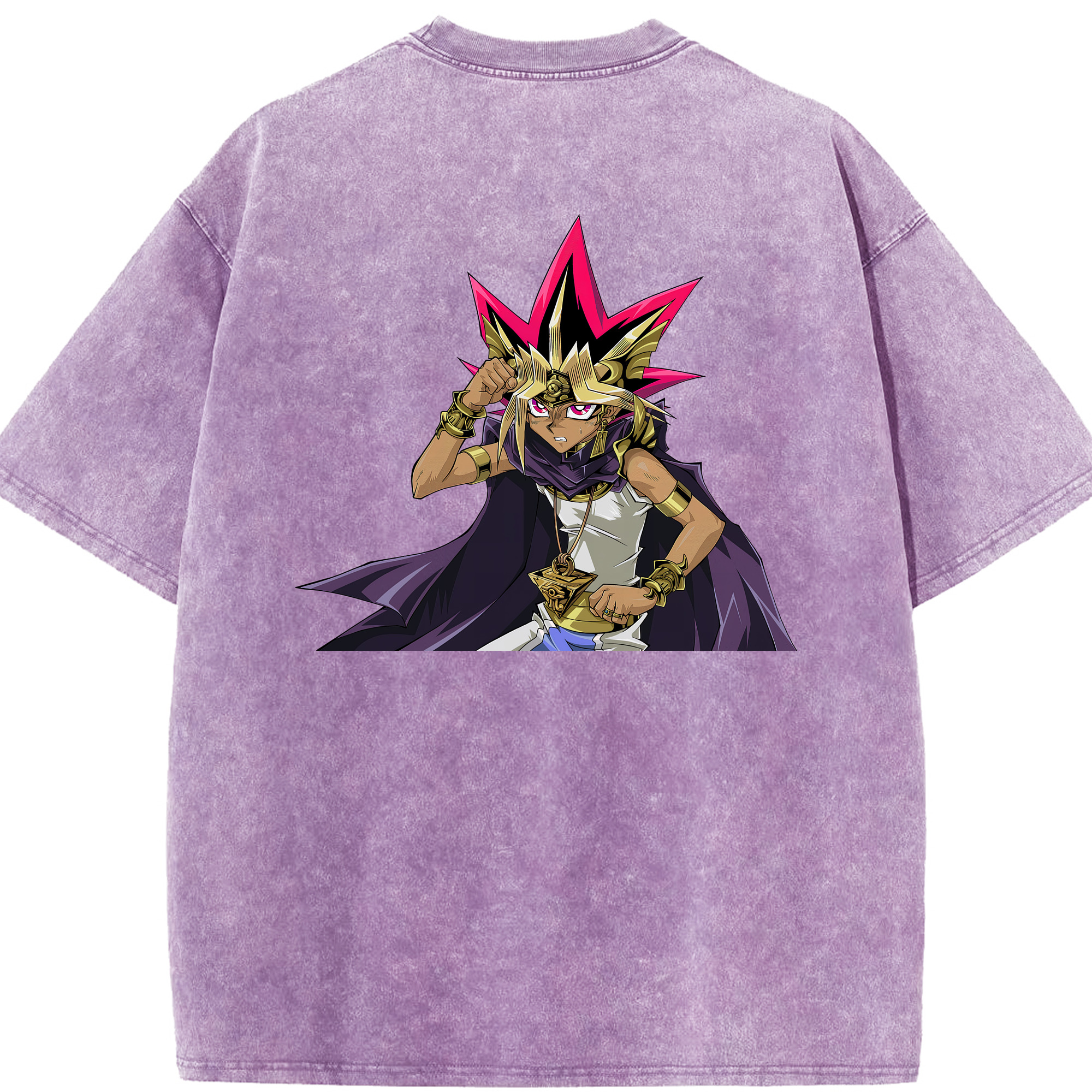 （画像用） 遊☆戯☆王 Yu-Gi-Oh! 綿100% ヴィンテージ風 半袖Tシャツ（背面プリント）