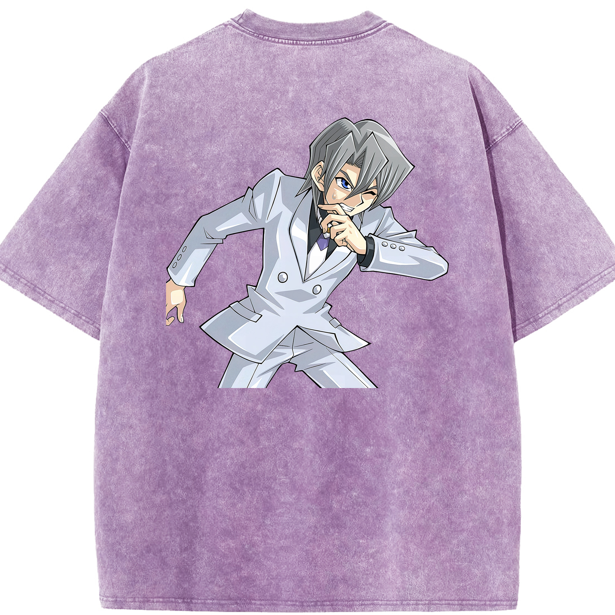 （画像用） 遊☆戯☆王 Yu-Gi-Oh! 綿100% ヴィンテージ風 半袖Tシャツ（背面プリント）
