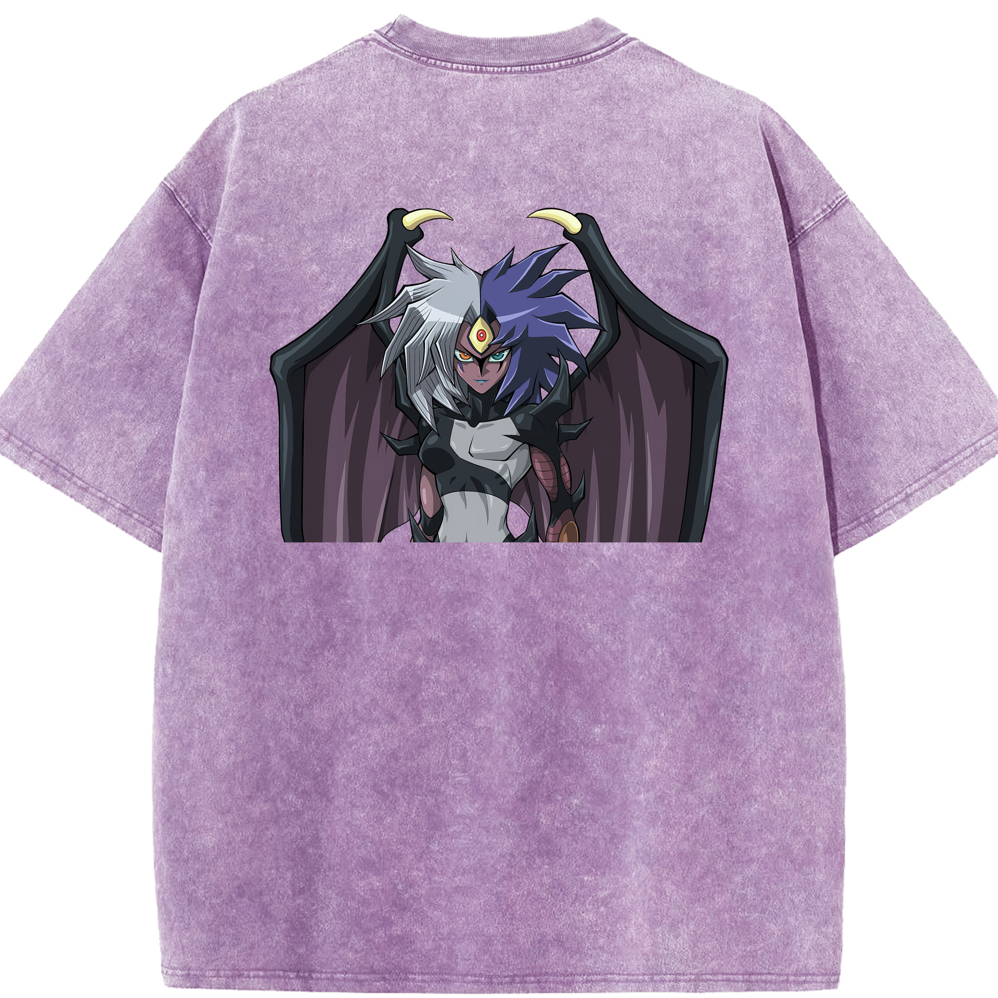 （画像用） 遊☆戯☆王 Yu-Gi-Oh! 綿100% ヴィンテージ風 半袖Tシャツ（背面プリント）