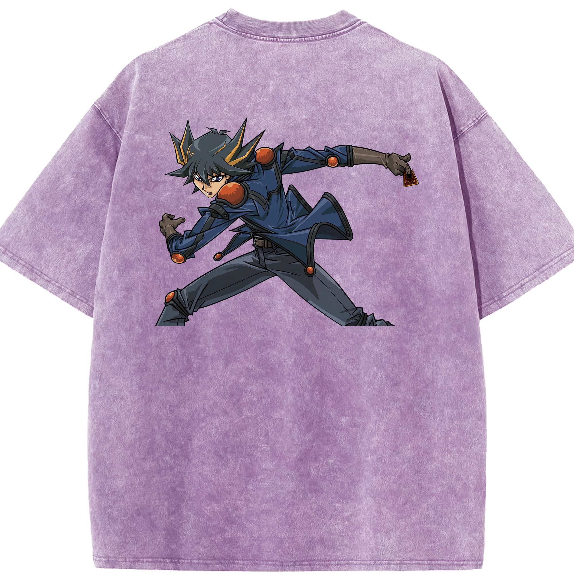 （画像用） 遊☆戯☆王 Yu-Gi-Oh! 綿100% ヴィンテージ風 半袖Tシャツ（背面プリント）
