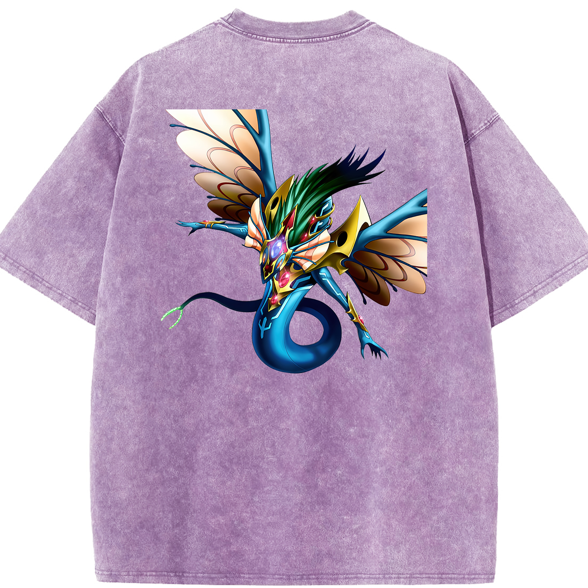 （画像用） 遊☆戯☆王 Yu-Gi-Oh! 綿100% ヴィンテージ風 半袖Tシャツ（背面プリント）