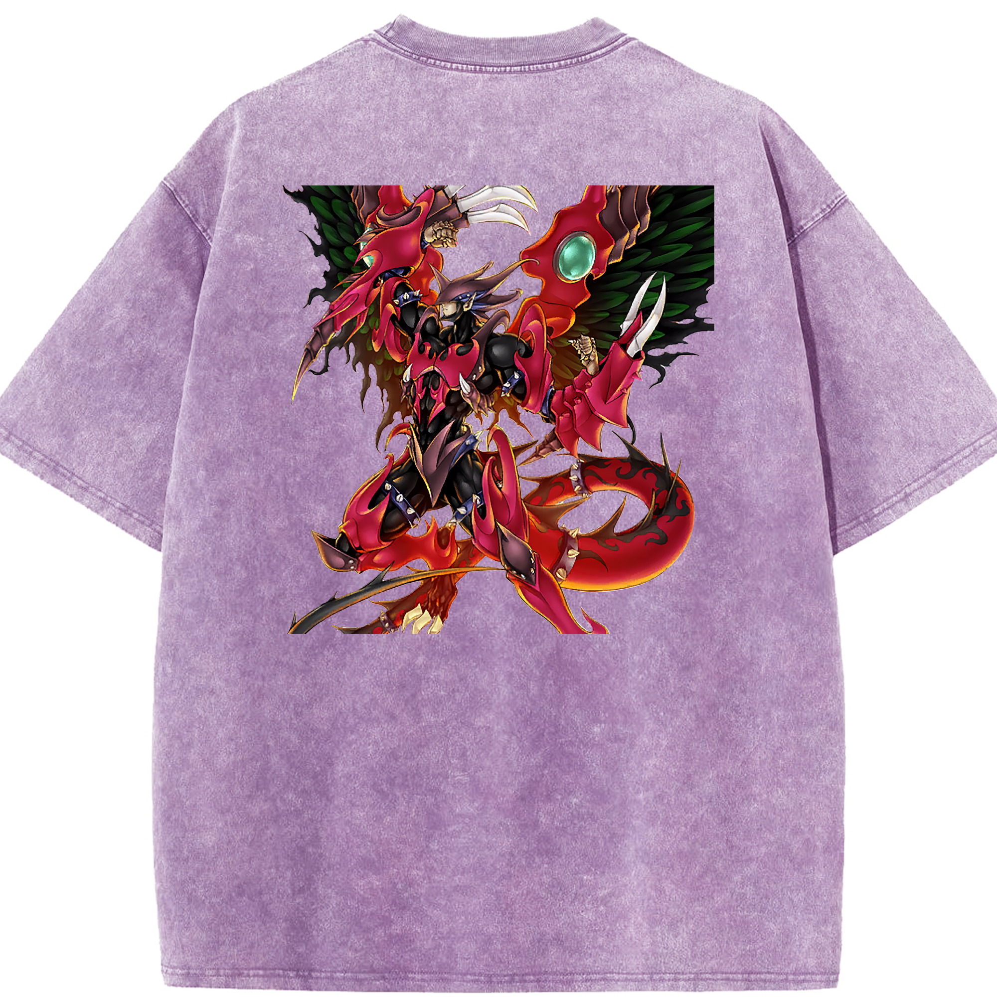 （画像用） 遊☆戯☆王 Yu-Gi-Oh! 綿100% ヴィンテージ風 半袖Tシャツ（背面プリント）