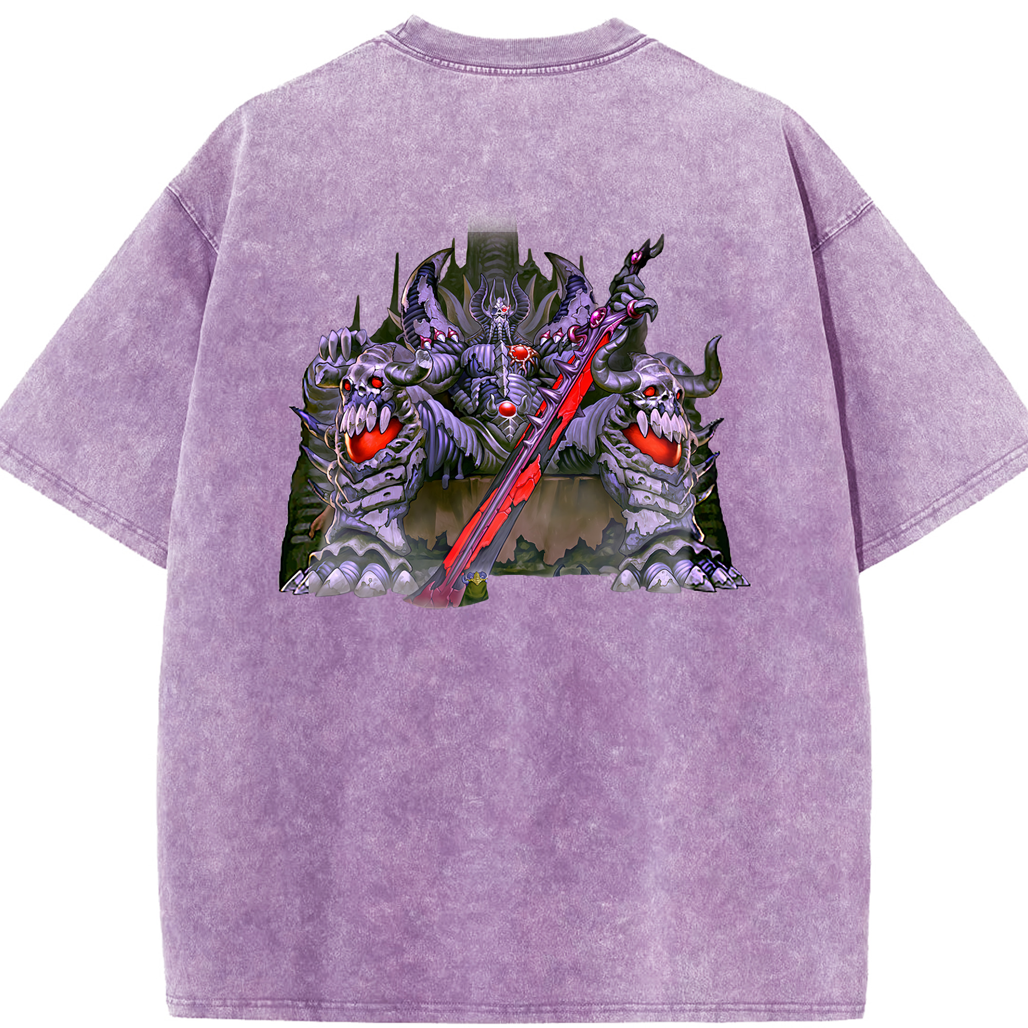 （画像用） 遊☆戯☆王 Yu-Gi-Oh! 綿100% ヴィンテージ風 半袖Tシャツ（背面プリント）
