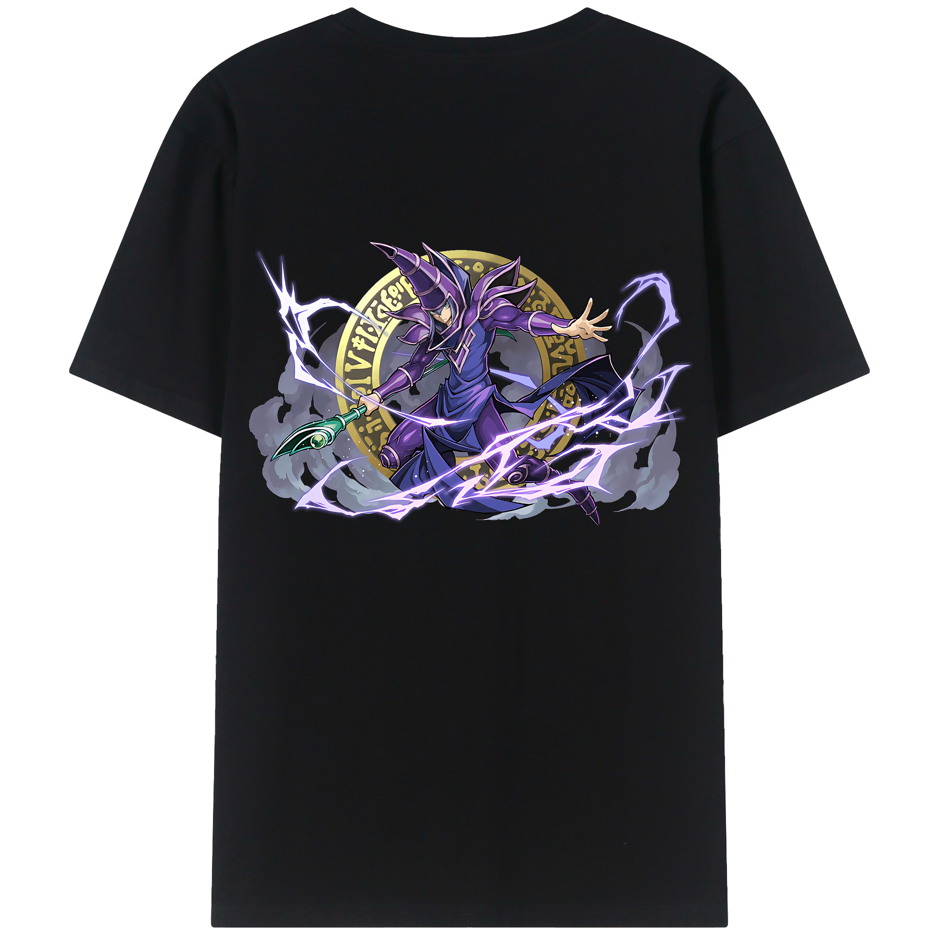 （画像用） 遊☆戯☆王 Yu-Gi-Oh! 綿100％ メンズ半袖Tシャツ（バックプリント） 通気性