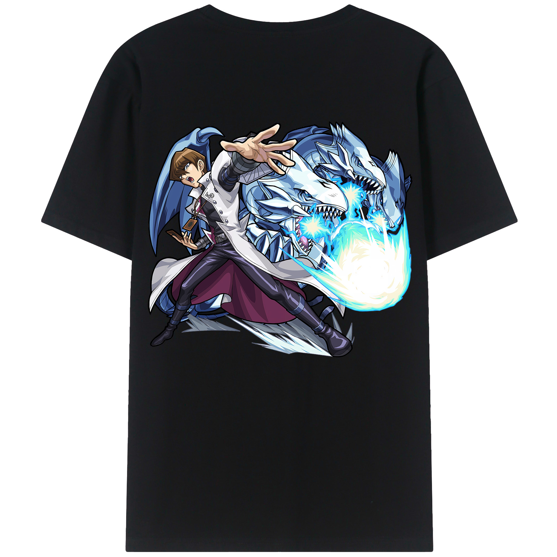 （画像用） 遊☆戯☆王 Yu-Gi-Oh! 綿100％ メンズ半袖Tシャツ（バックプリント） 通気性