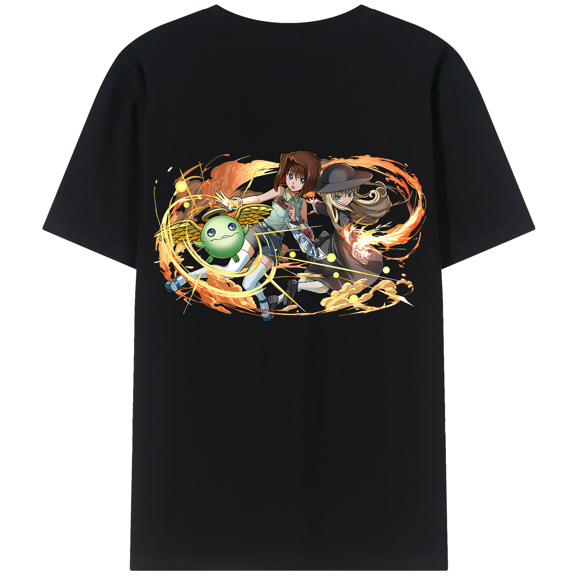 （画像用） 遊☆戯☆王 Yu-Gi-Oh! 綿100％ メンズ半袖Tシャツ（バックプリント） 通気性
