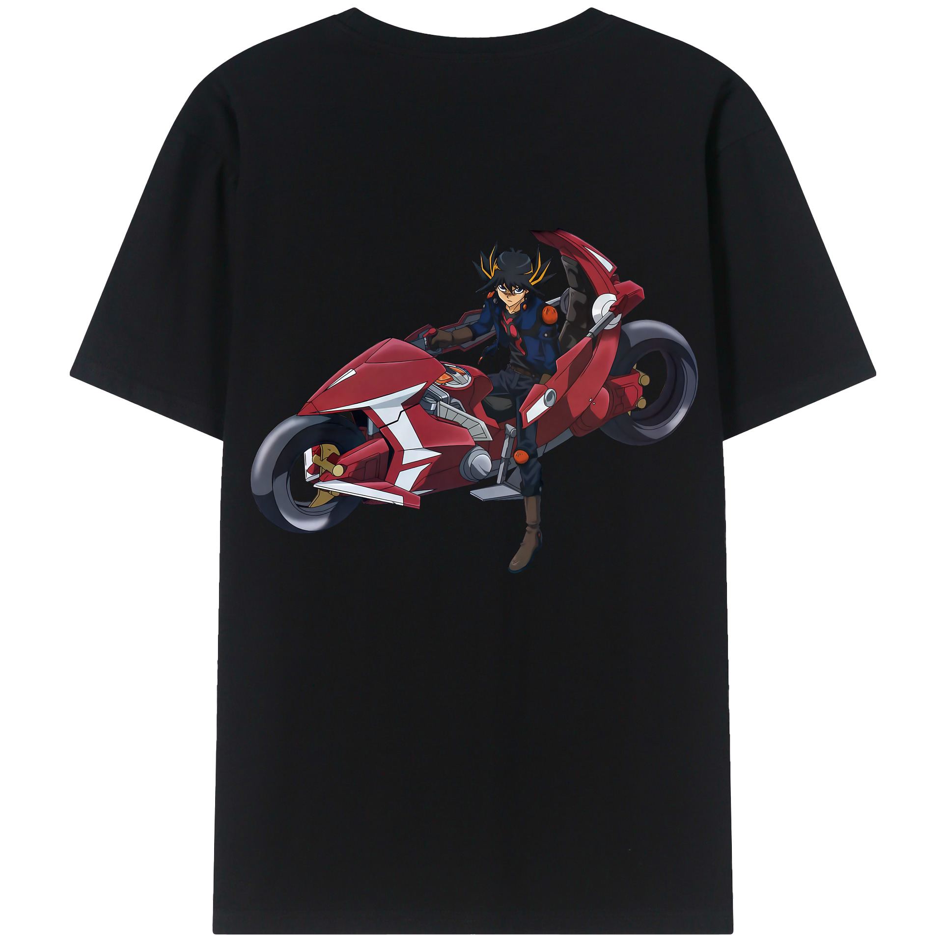 （画像用） 遊☆戯☆王 Yu-Gi-Oh! 綿100％ メンズ半袖Tシャツ（バックプリント） 通気性