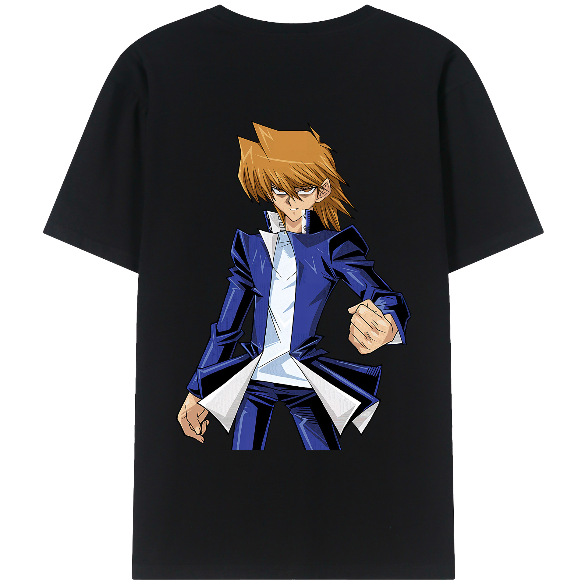 （画像用） 遊☆戯☆王 Yu-Gi-Oh! 綿100％ メンズ半袖Tシャツ（バックプリント） 通気性