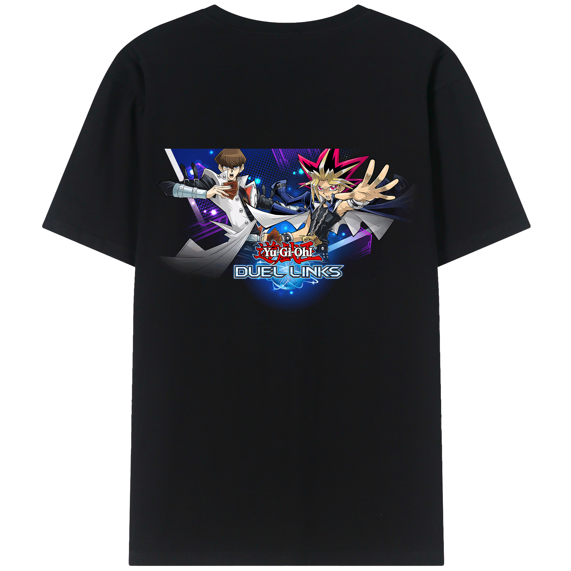 （画像用） 遊☆戯☆王 Yu-Gi-Oh! 綿100％ メンズ半袖Tシャツ（バックプリント） 通気性