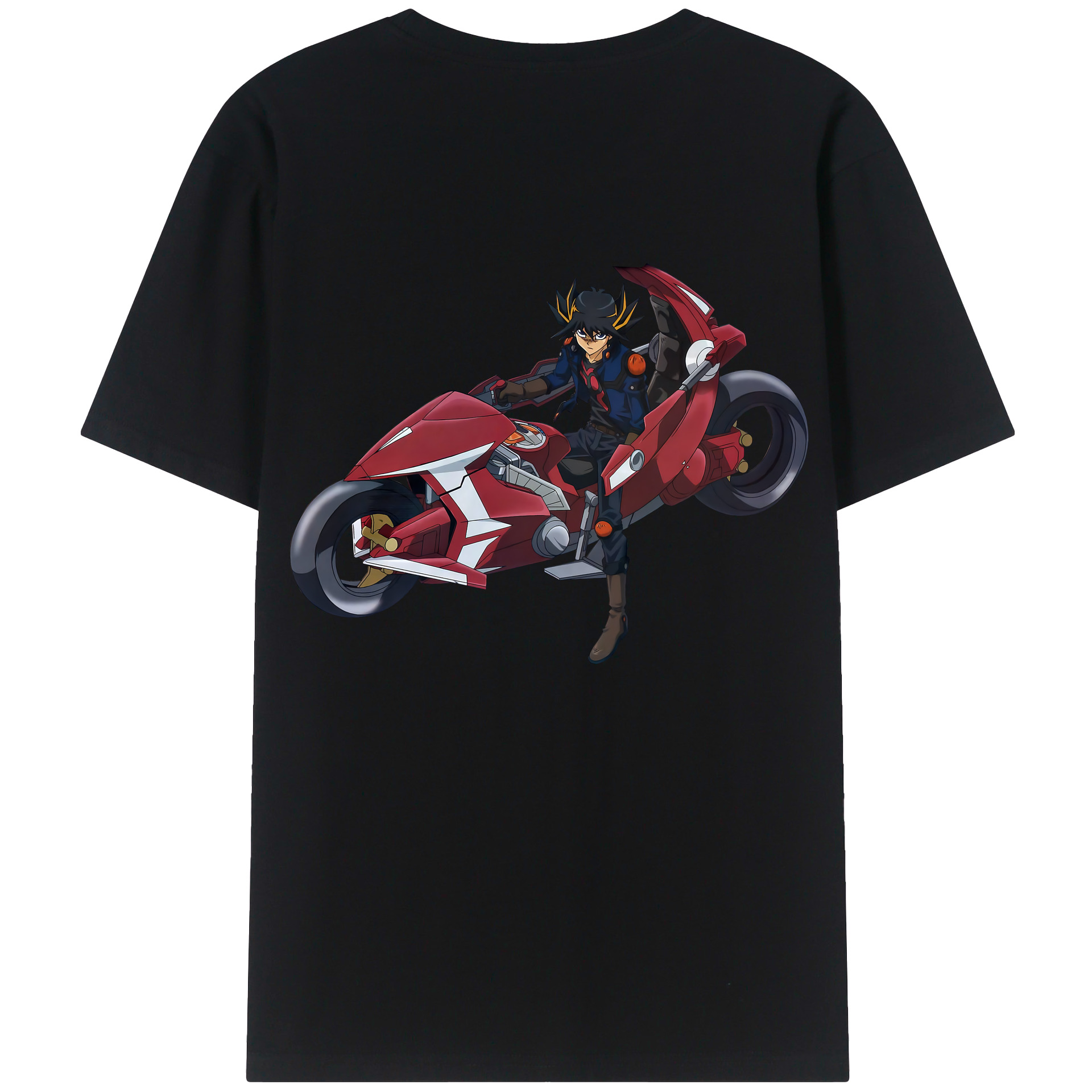 （画像用） 遊☆戯☆王 Yu-Gi-Oh! 綿100％ メンズ半袖Tシャツ（バックプリント） 通気性