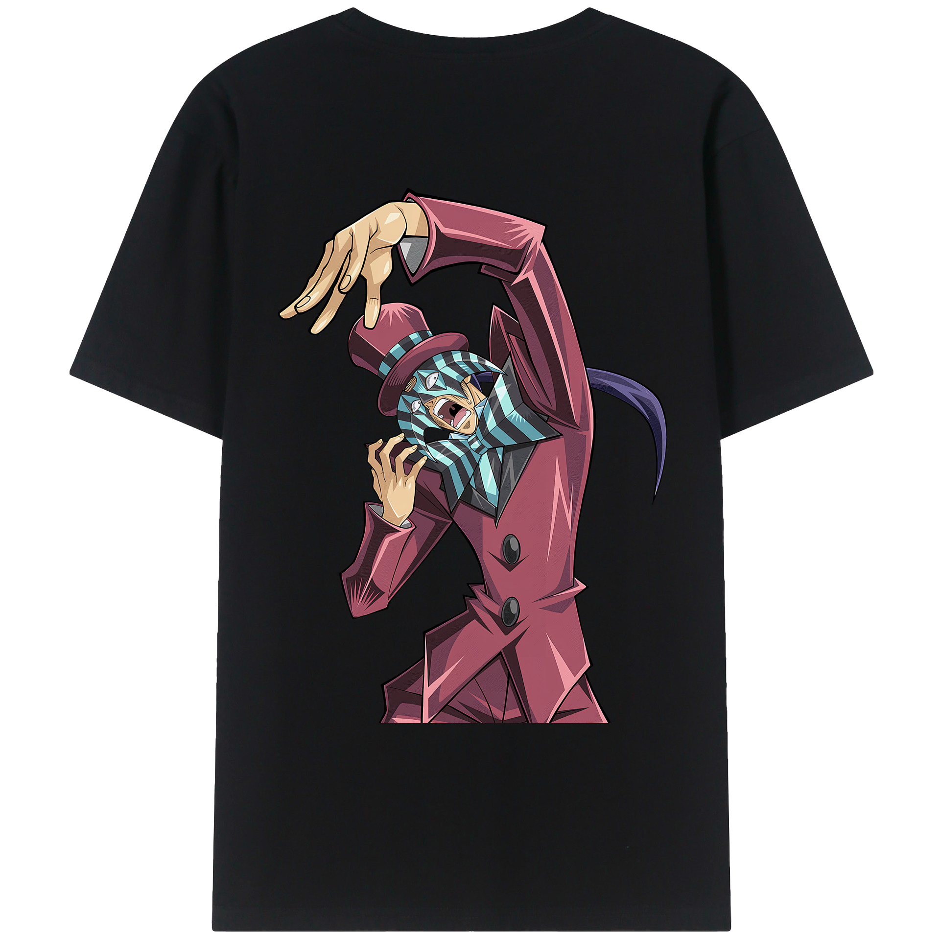 （画像用） 遊☆戯☆王 Yu-Gi-Oh! 綿100％ メンズ半袖Tシャツ（バックプリント） 通気性