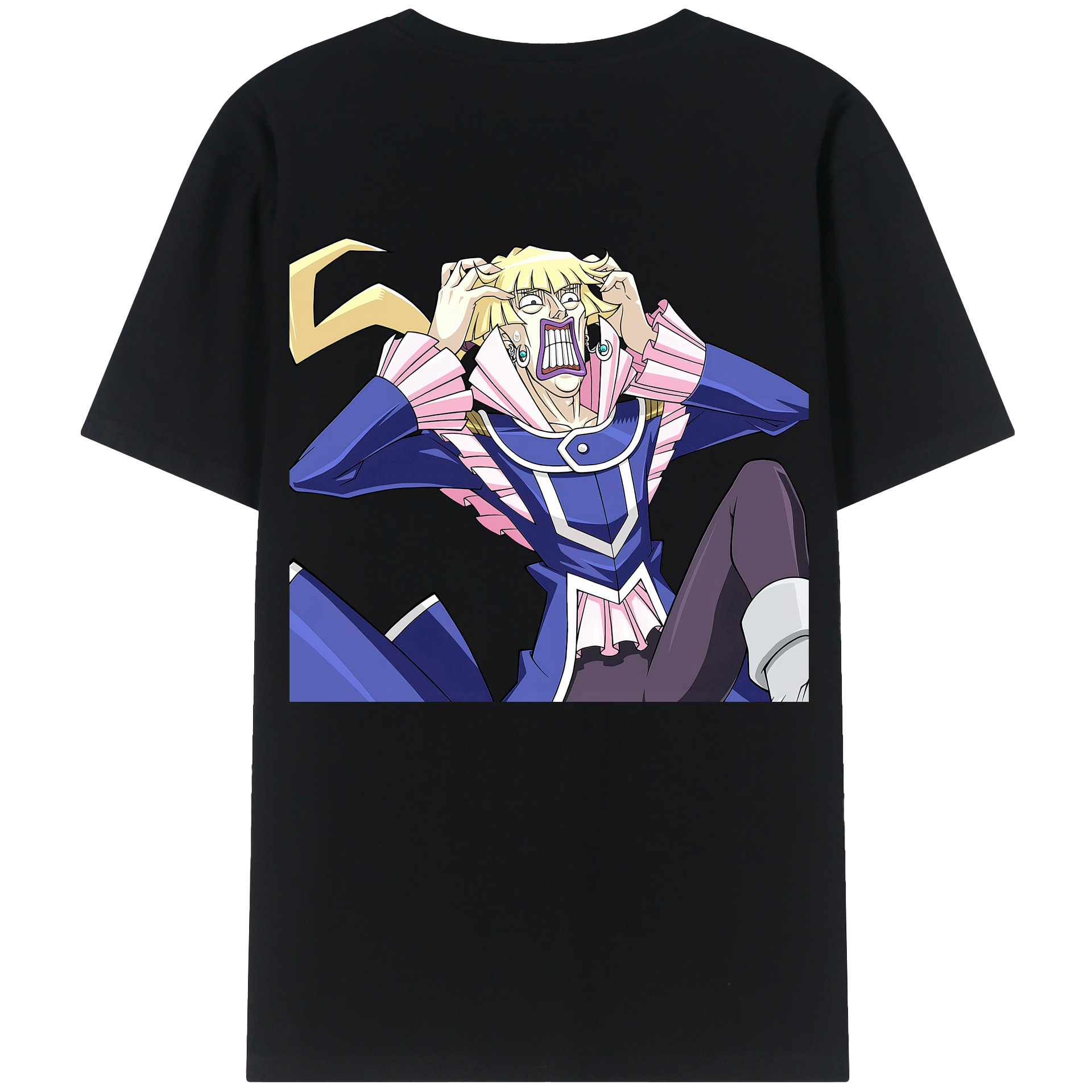 （画像用） 遊☆戯☆王 Yu-Gi-Oh! 綿100％ メンズ半袖Tシャツ（バックプリント） 通気性