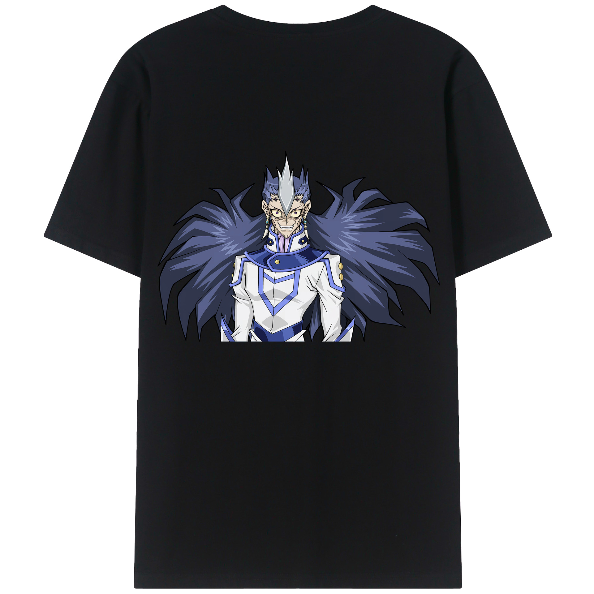 （画像用） 遊☆戯☆王 Yu-Gi-Oh! 綿100％ メンズ半袖Tシャツ（バックプリント） 通気性