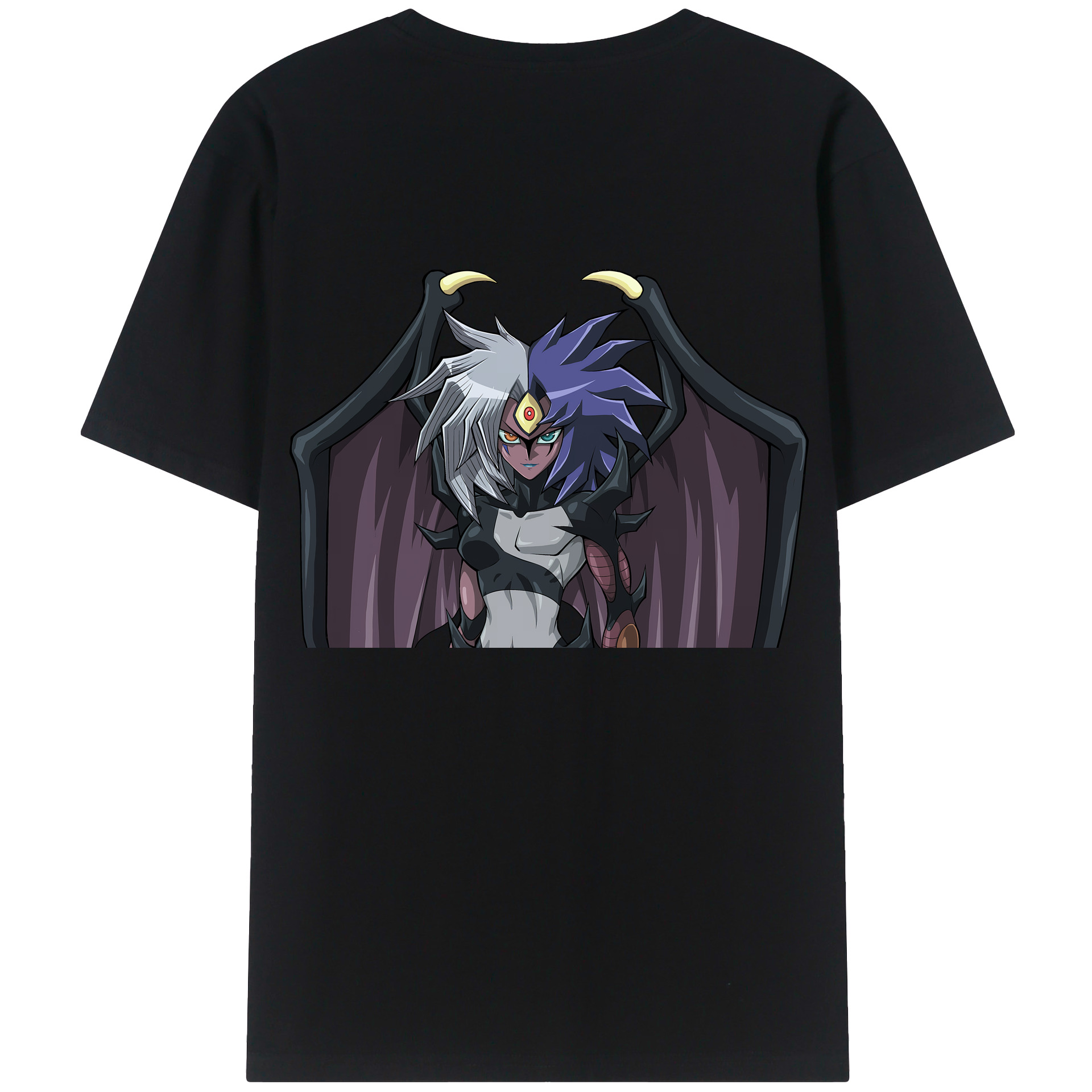 （画像用） 遊☆戯☆王 Yu-Gi-Oh! 綿100％ メンズ半袖Tシャツ（バックプリント） 通気性