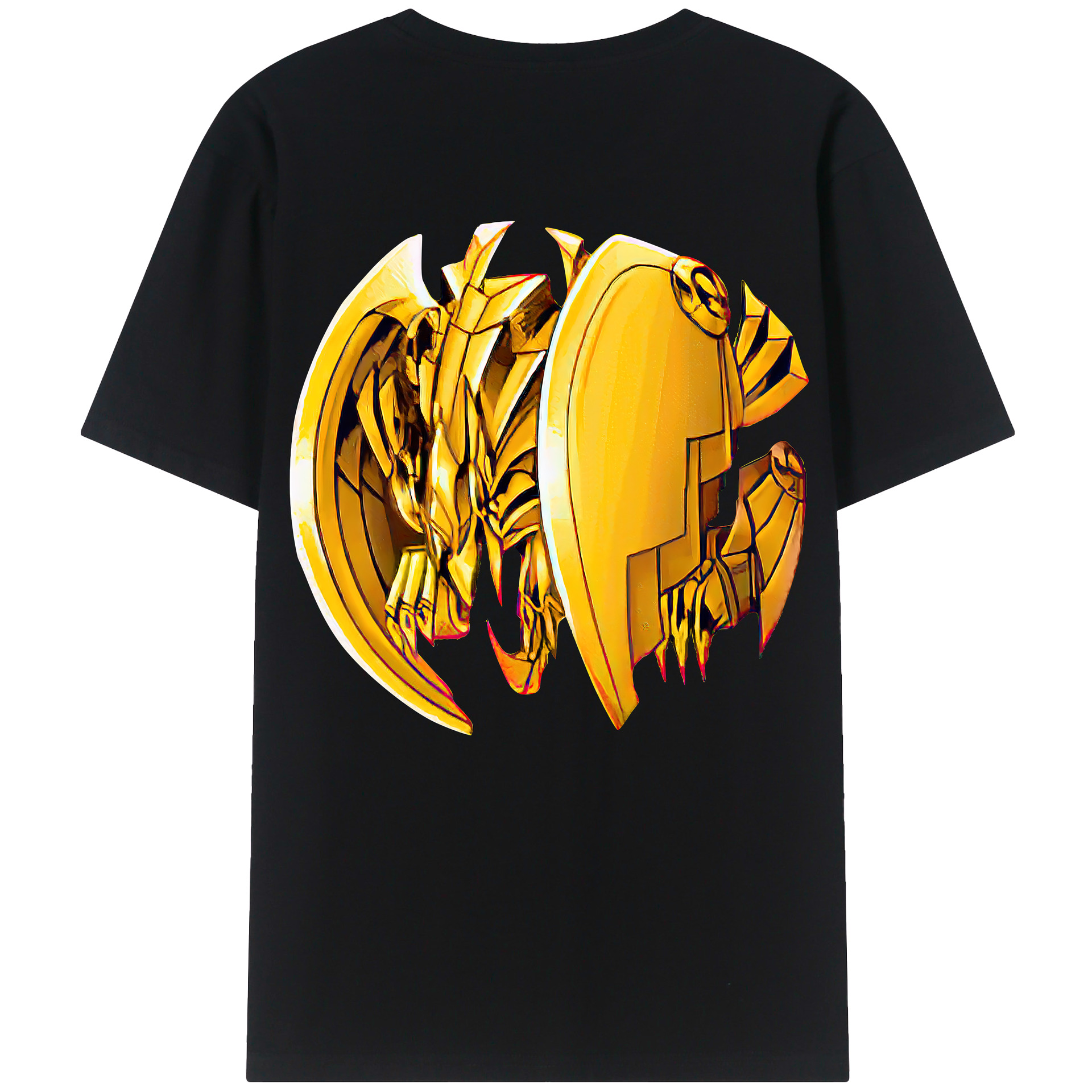 （画像用） 遊☆戯☆王 Yu-Gi-Oh! 綿100％ メンズ半袖Tシャツ（バックプリント） 通気性