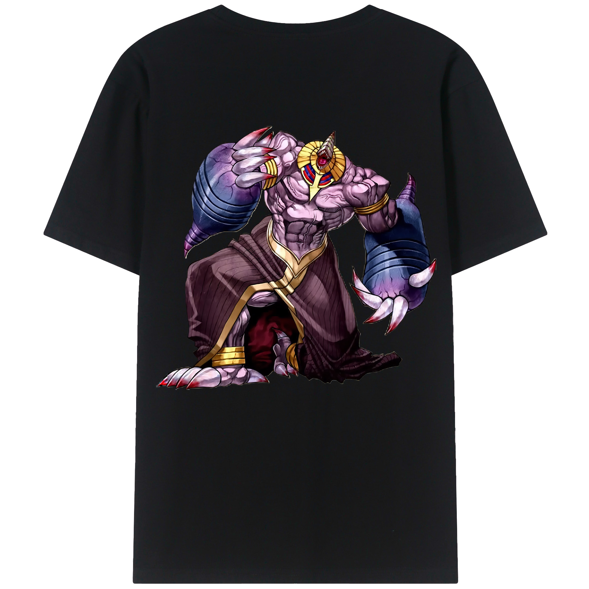 （画像用） 遊☆戯☆王 Yu-Gi-Oh! 綿100％ メンズ半袖Tシャツ（バックプリント） 通気性