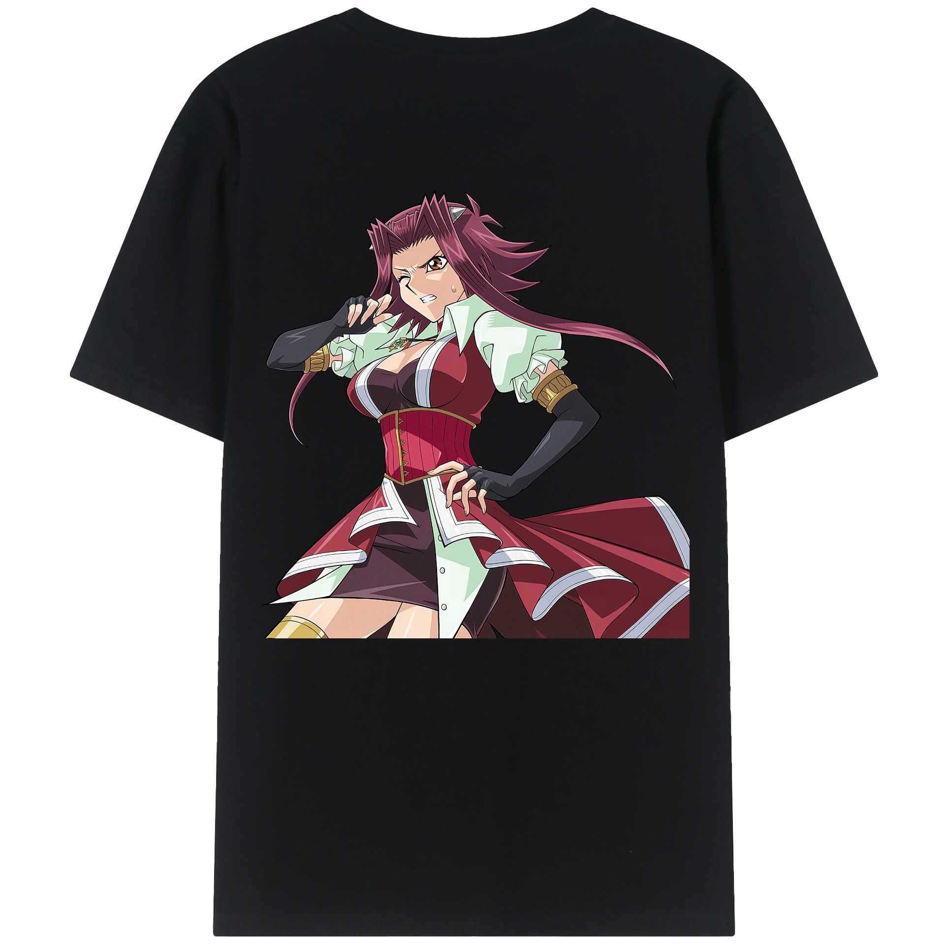 （画像用） 遊☆戯☆王 Yu-Gi-Oh! 綿100％ メンズ半袖Tシャツ（バックプリント） 通気性