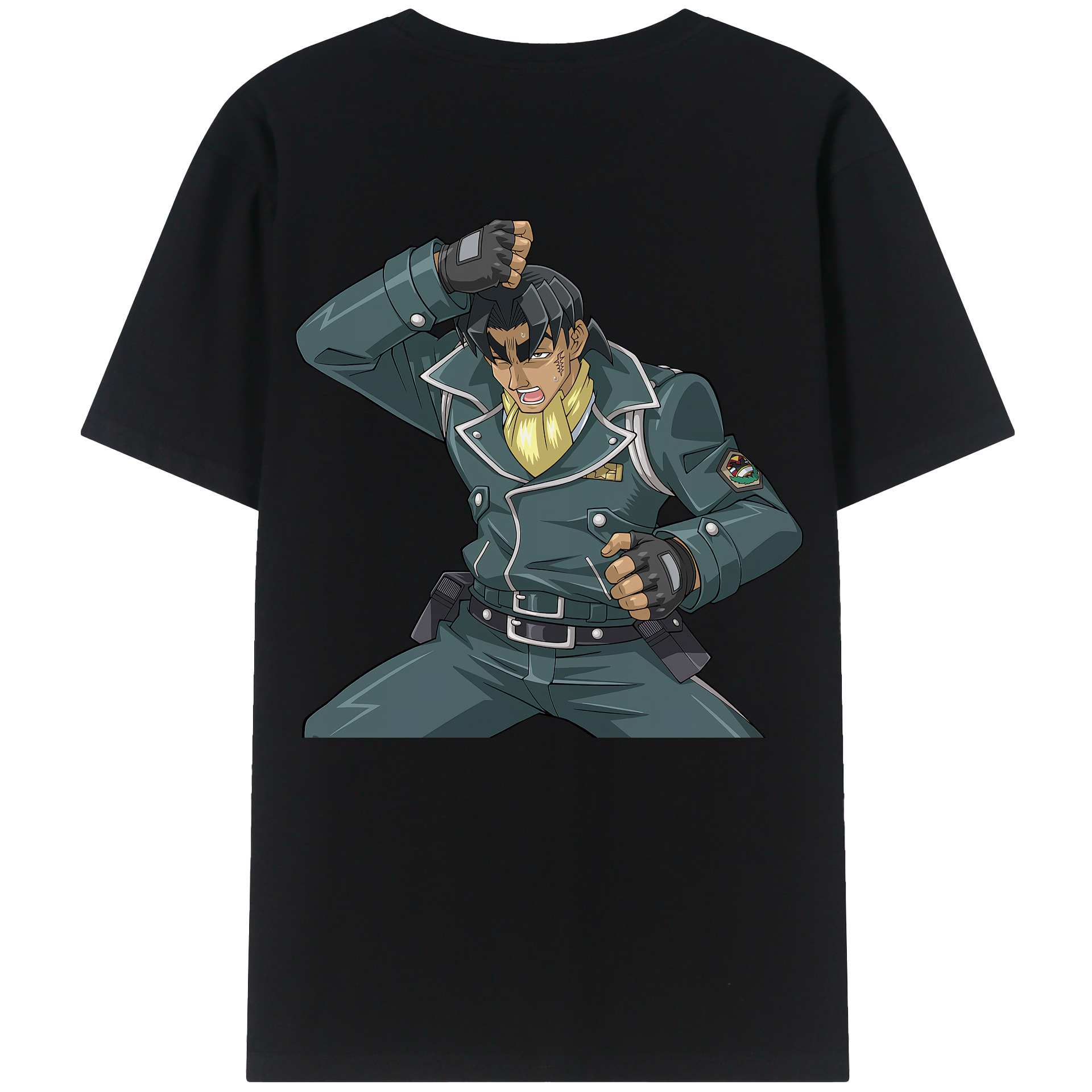 （画像用） 遊☆戯☆王 Yu-Gi-Oh! 綿100％ メンズ半袖Tシャツ（バックプリント） 通気性