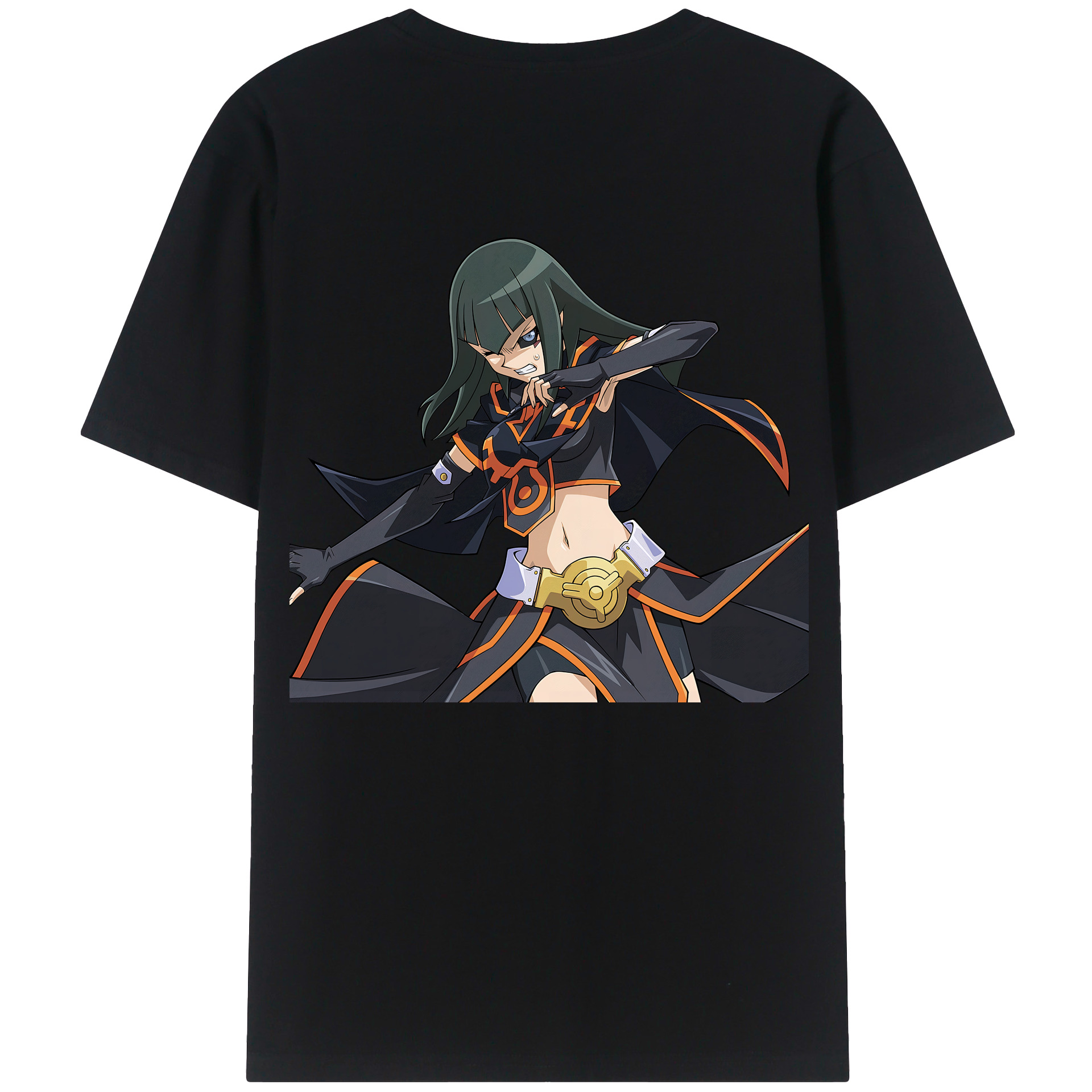 （画像用） 遊☆戯☆王 Yu-Gi-Oh! 綿100％ メンズ半袖Tシャツ（バックプリント） 通気性