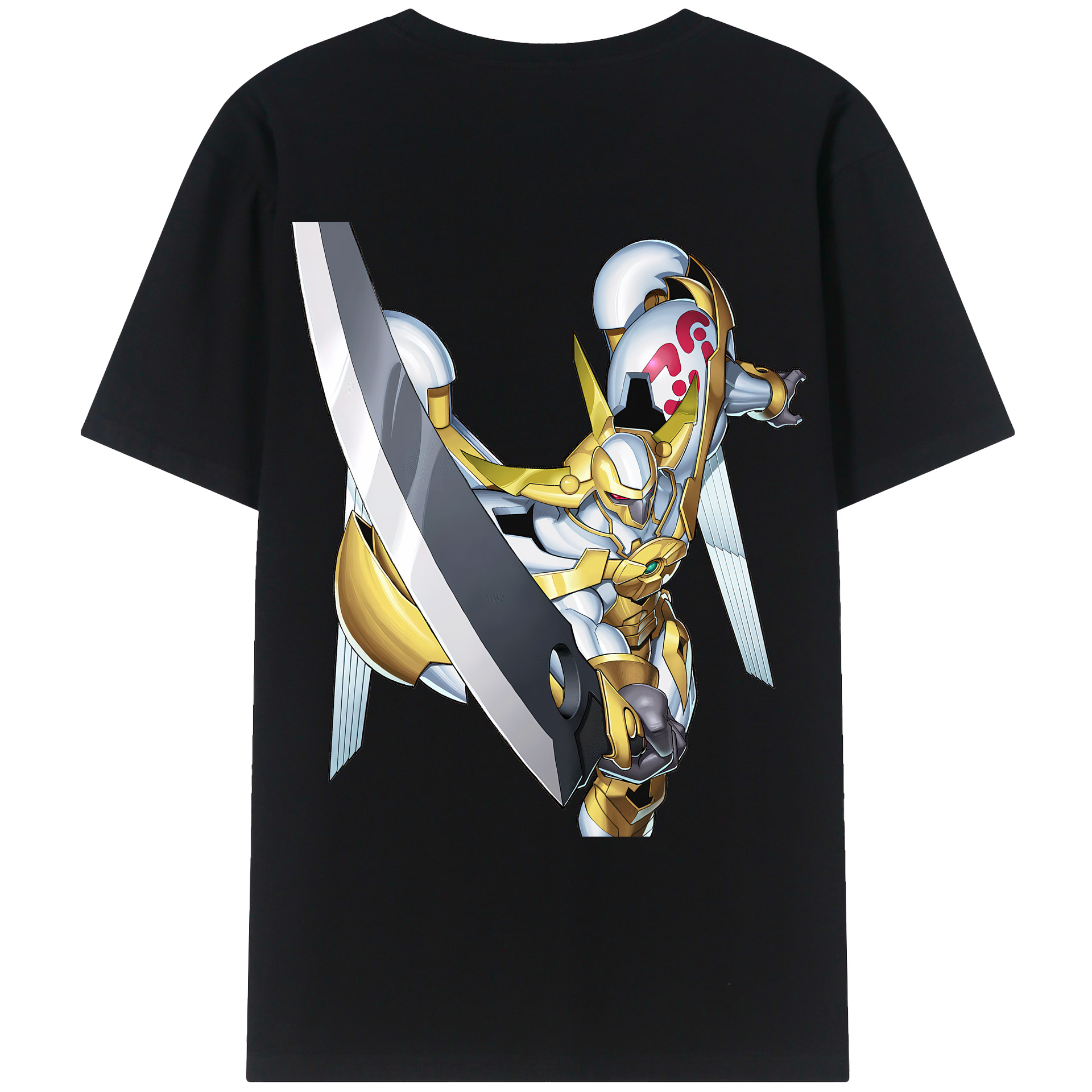 （画像用） 遊☆戯☆王 Yu-Gi-Oh! 綿100％ メンズ半袖Tシャツ（バックプリント） 通気性